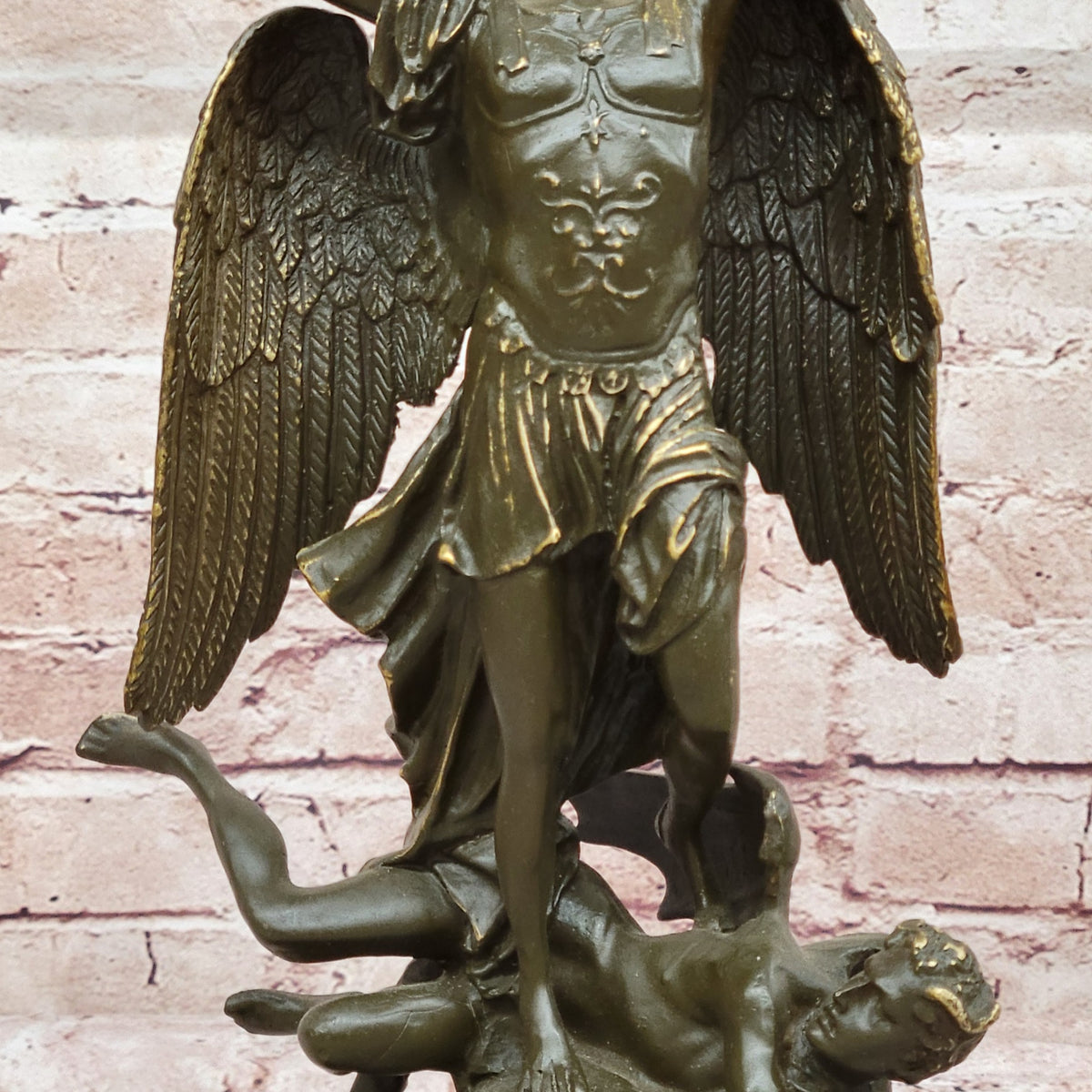 Saint Michael Slaying the Dragon Bronze Sculpture by Carpeaux – Bronzhaus