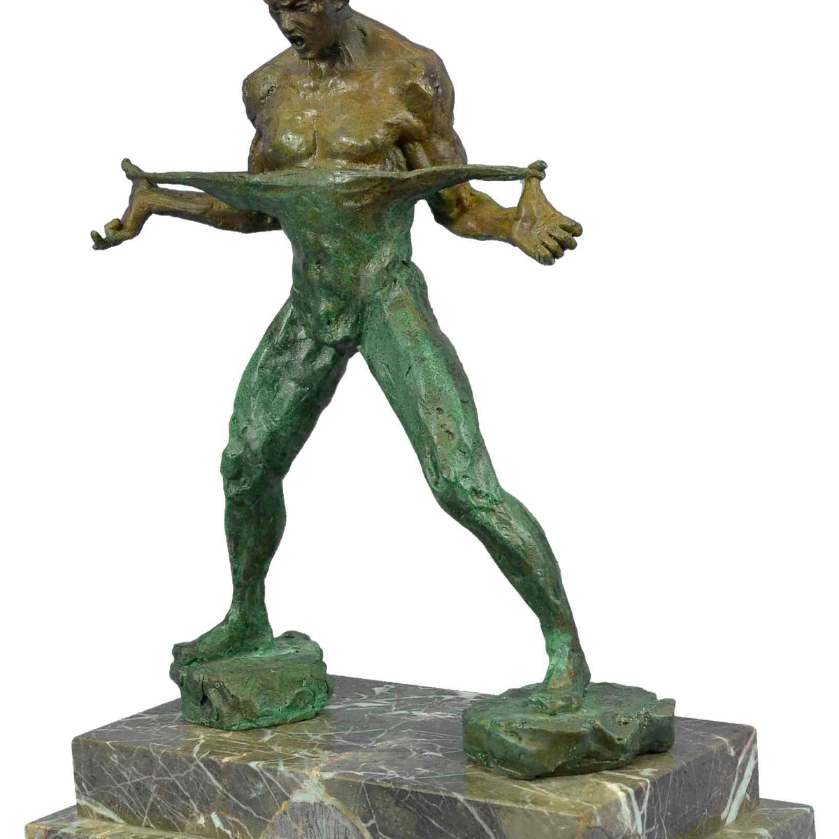 R REALONG Muscular Man Large Bronze Statue, 24.4'' Pure Bronze Casting  Western Male Body Builder Art Sculpture Famous Muscle Man Statues for  Fitness Lovers Yoga Studio Gym : : Home