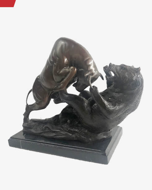 bull-vs-bear-bronze-metal-statue-sculpture-decor-stock-market