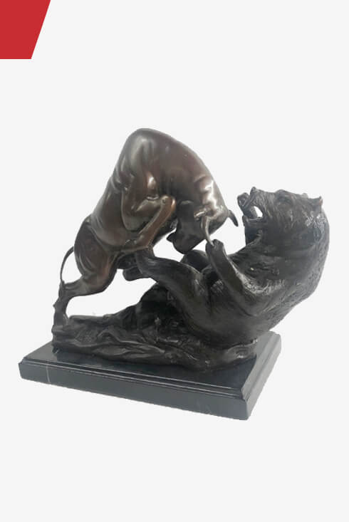 bull-vs-bear-bronze-metal-statue-sculpture-decor-stock-market