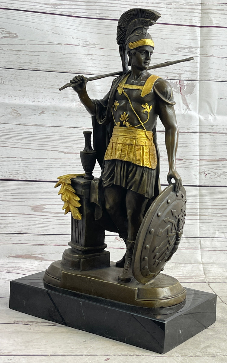 ODYSSEUS Greek Warrior Roman Signed Bronze Art Sculpture Statue 16 X ODYSSEUS Greek Warrior Roman Signed Bronze Art Sculpture Statue 16 X