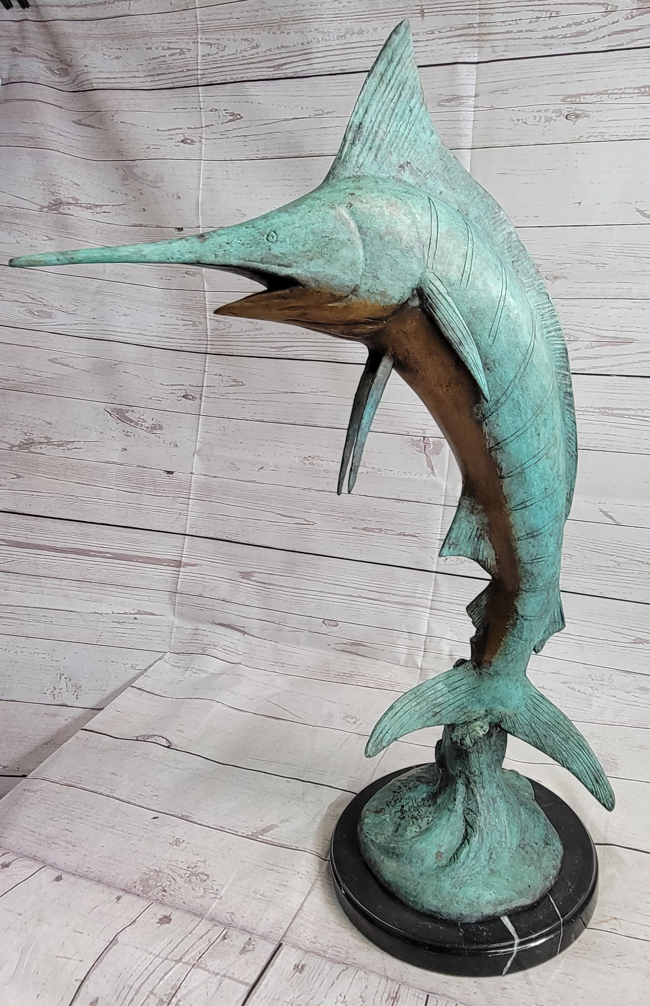 Bronze Sculptures of Fish and other Marine Life