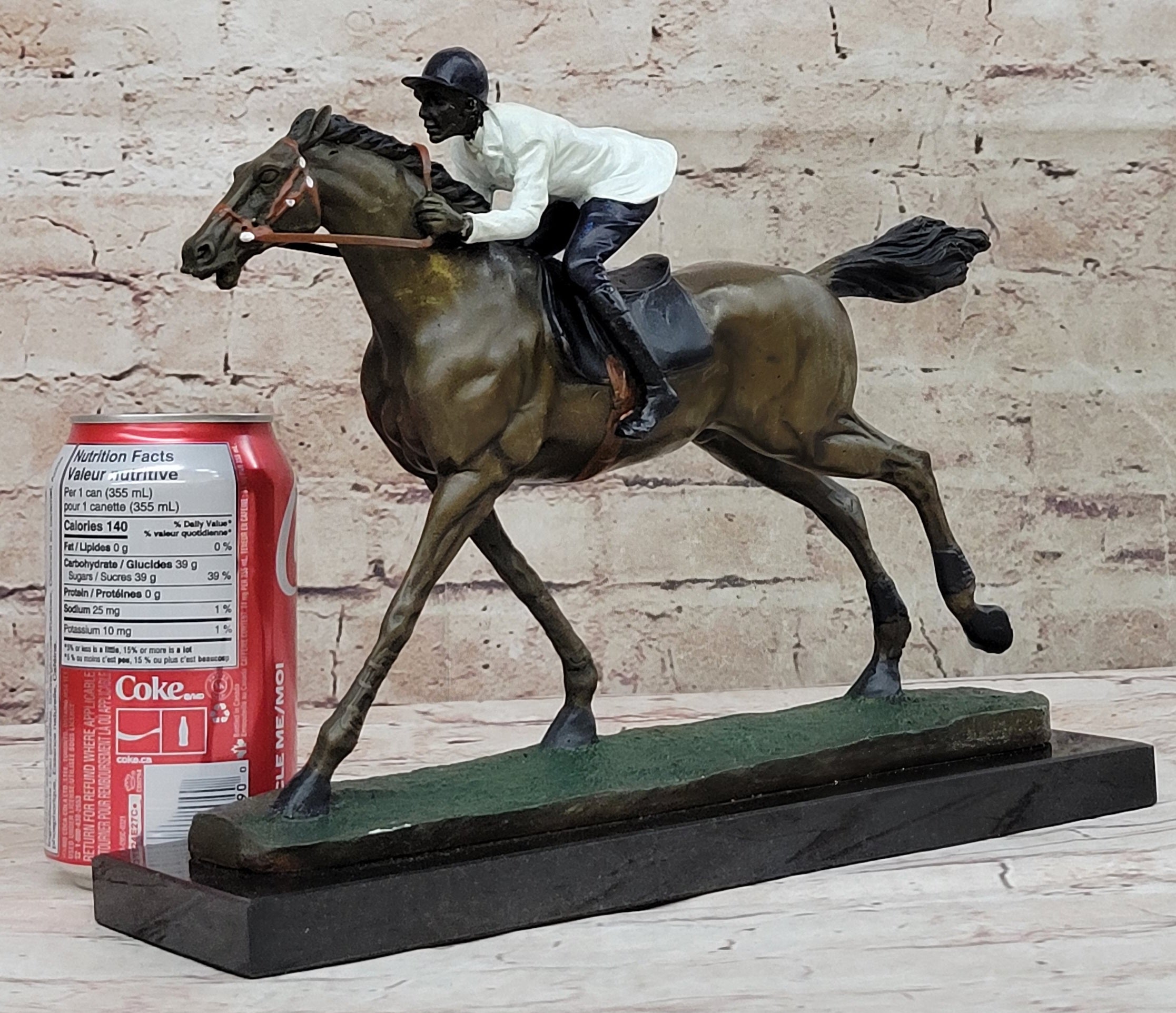 Miniature horse best sale and jockey figurines