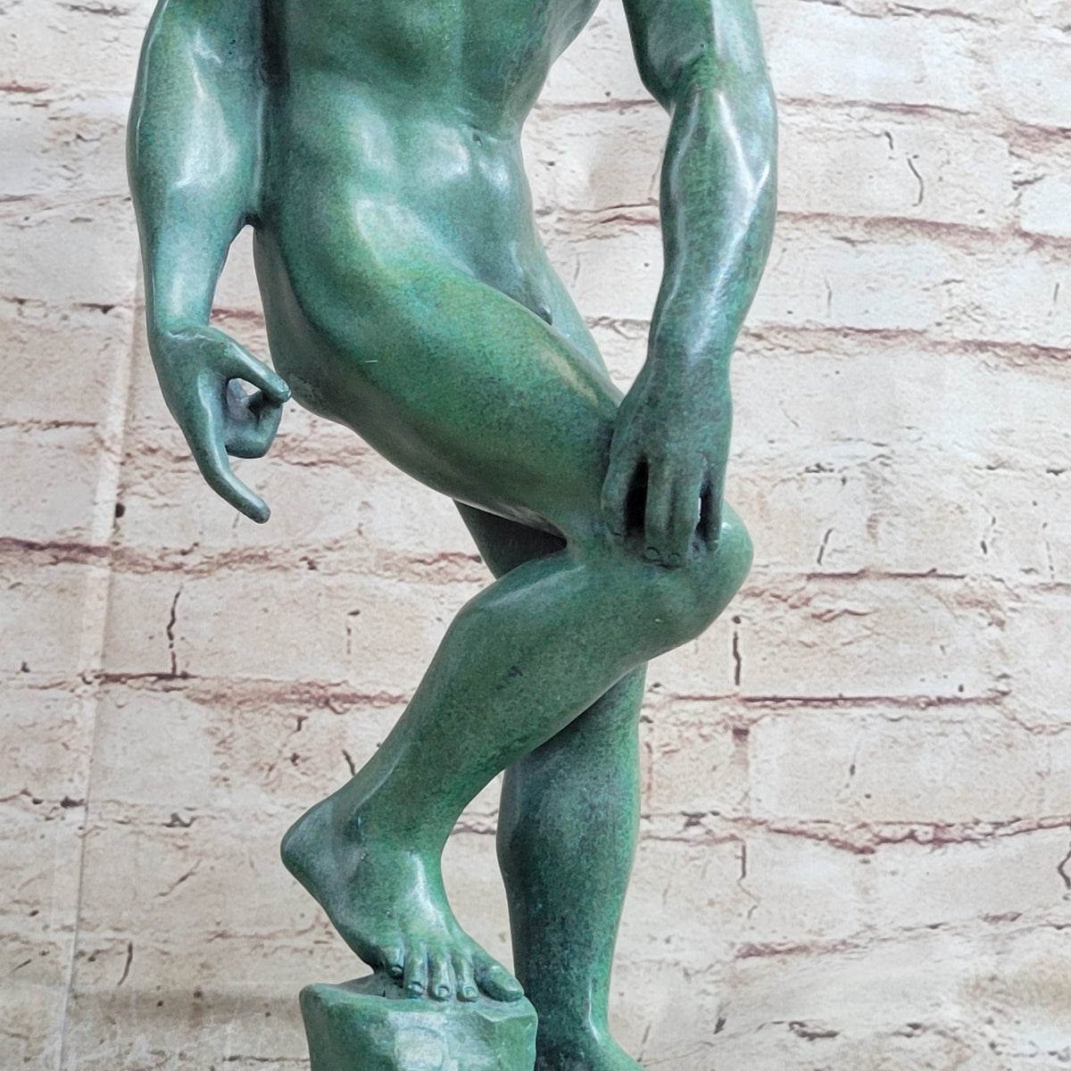 ADAM by Auguste Rodin - Bronze Metal Statue Sculpture w/ Green Patina ...