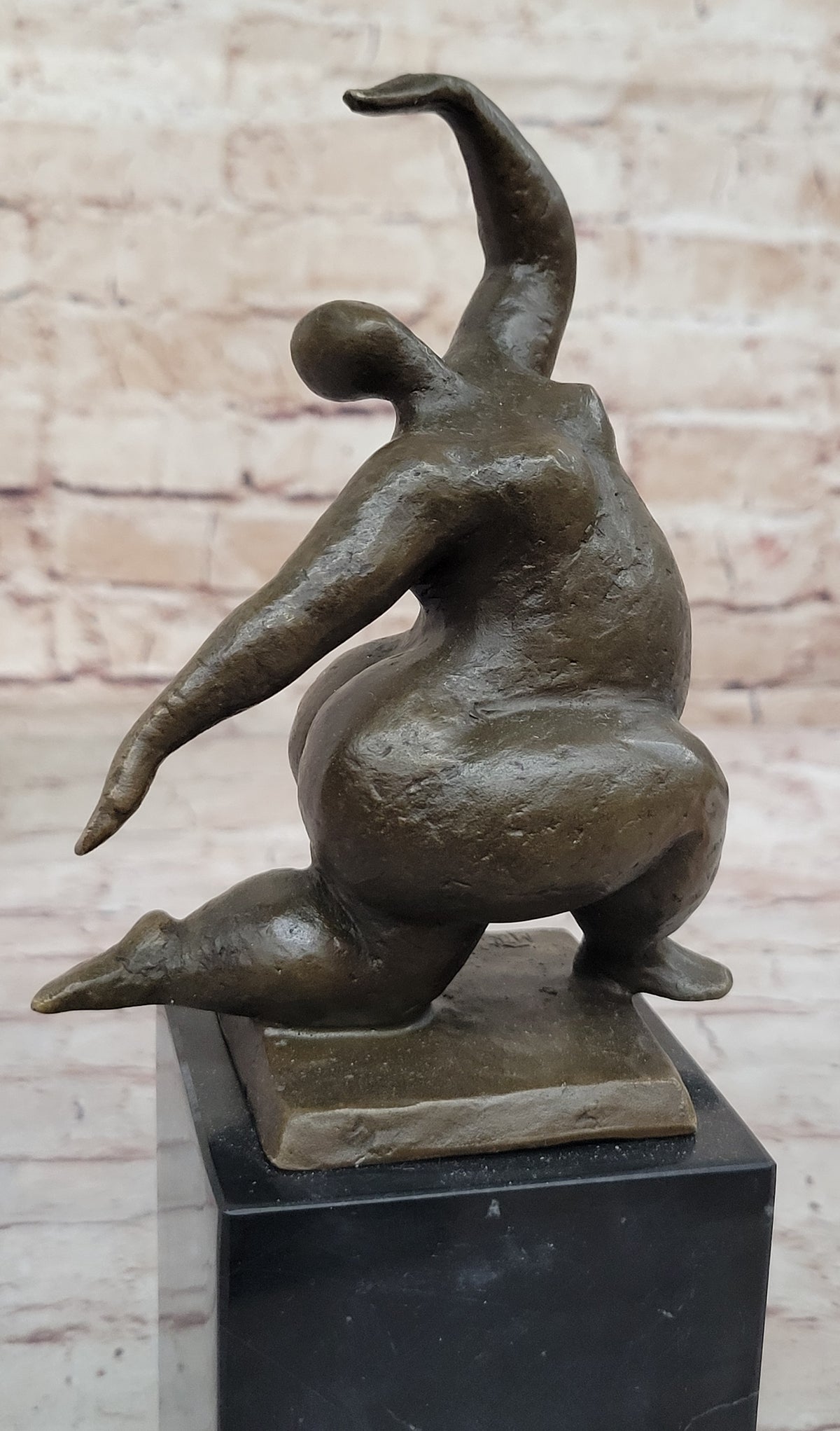 Abstract Bronze Sculpture by Milo – Modern Figurine of a Dancing Form ...