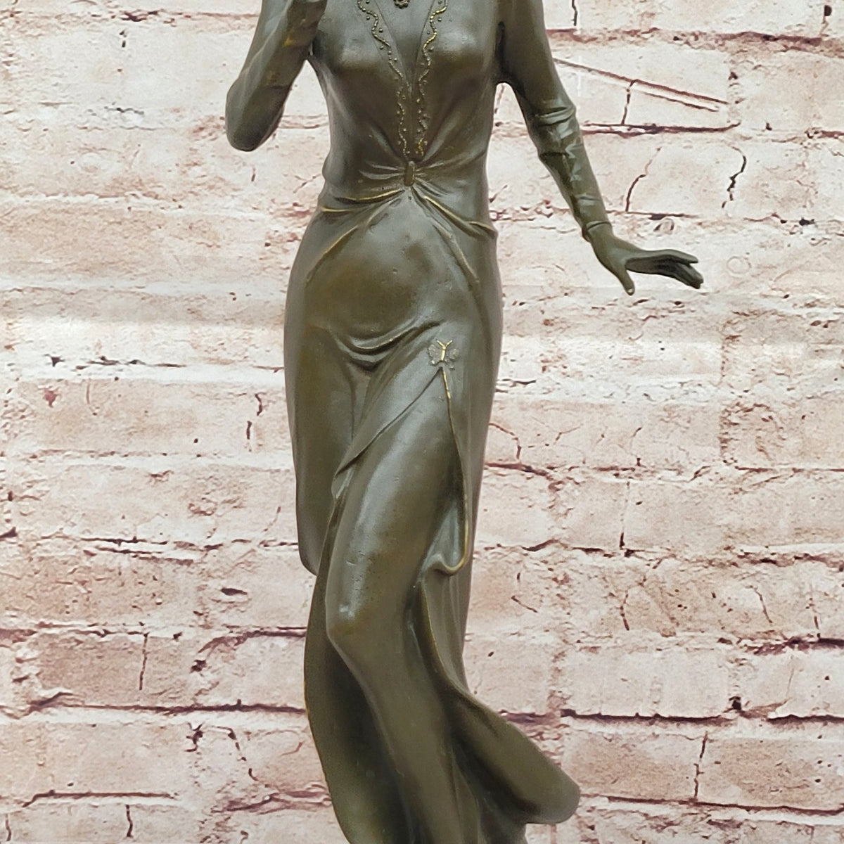 Bronze Jazz Singer Statue - Vintage Microphone Sculpture Decor – Bronzhaus