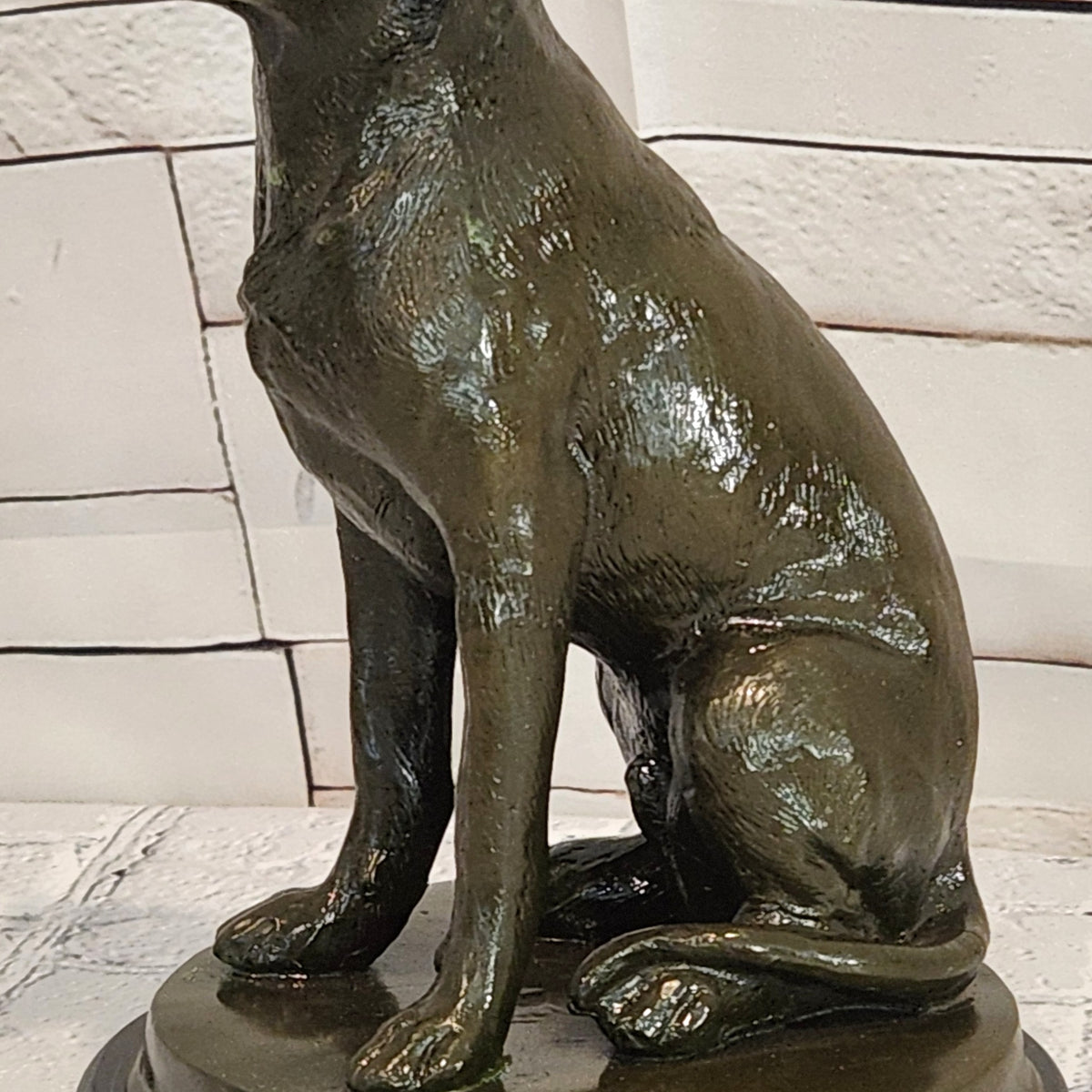 Labrador Retriever Bronze Sculpture Sitting Dog Statue Original Art ...