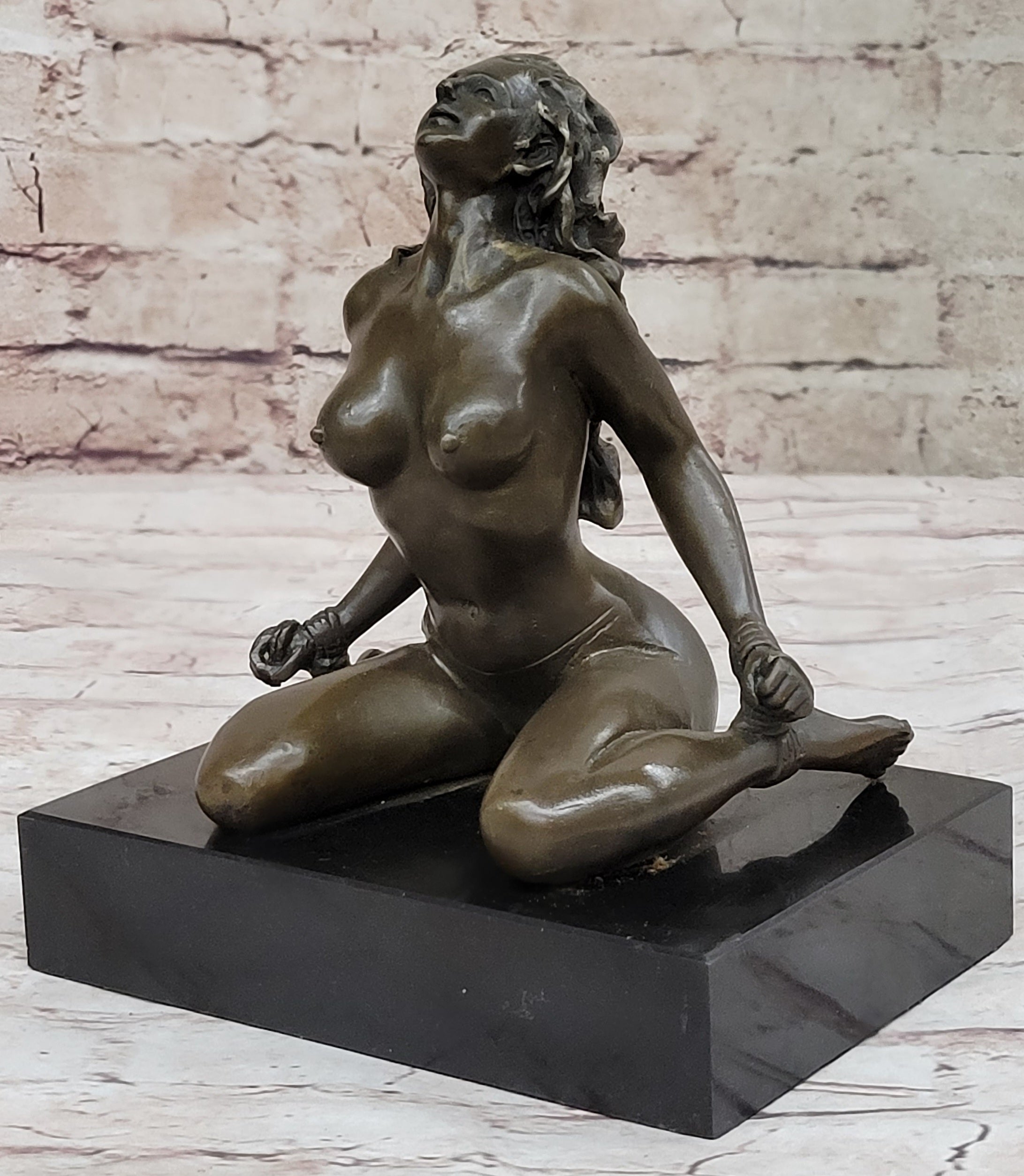 Signed Original Hot Cast Wicked Sex Game Bondage Girl Bronze Sculpture  Figurine – Bronzhaus