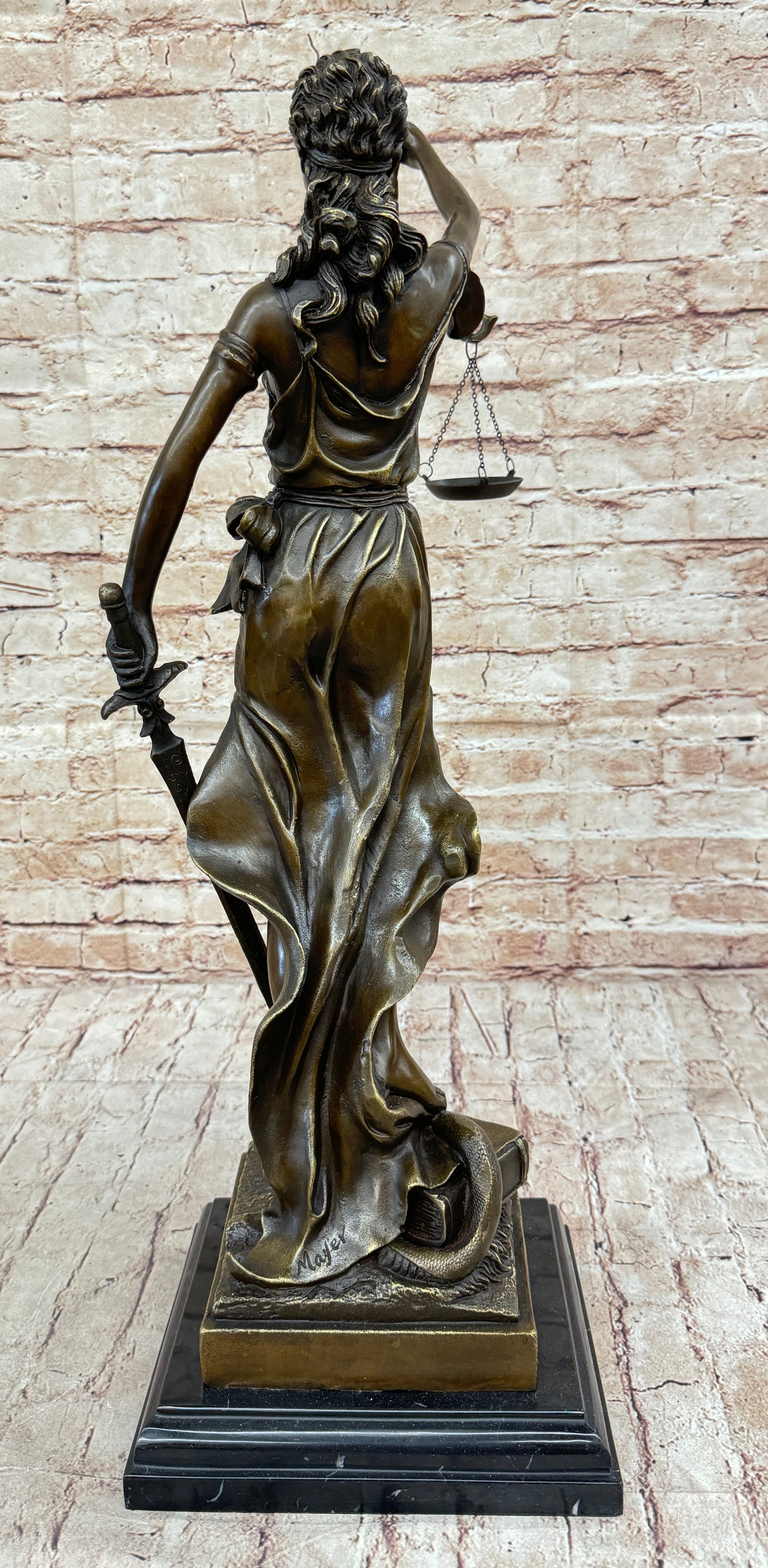 BY MAYER GODDESS of JUSTICE ブロンズ置物　トヒトコ BY MAYER GODDESS of JUSTICE ブロンズ置物トヒトコ