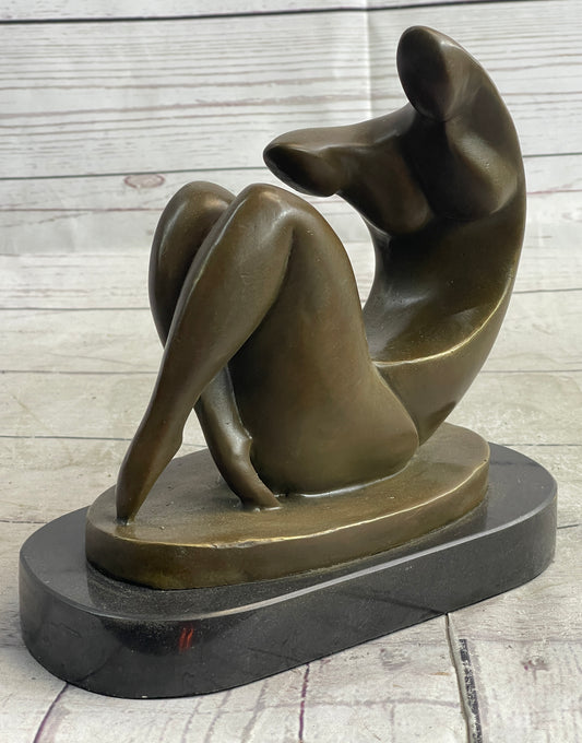 Abstract Modern Art Sexy Female Signed Original Artwork by Darvish Bronze Statue