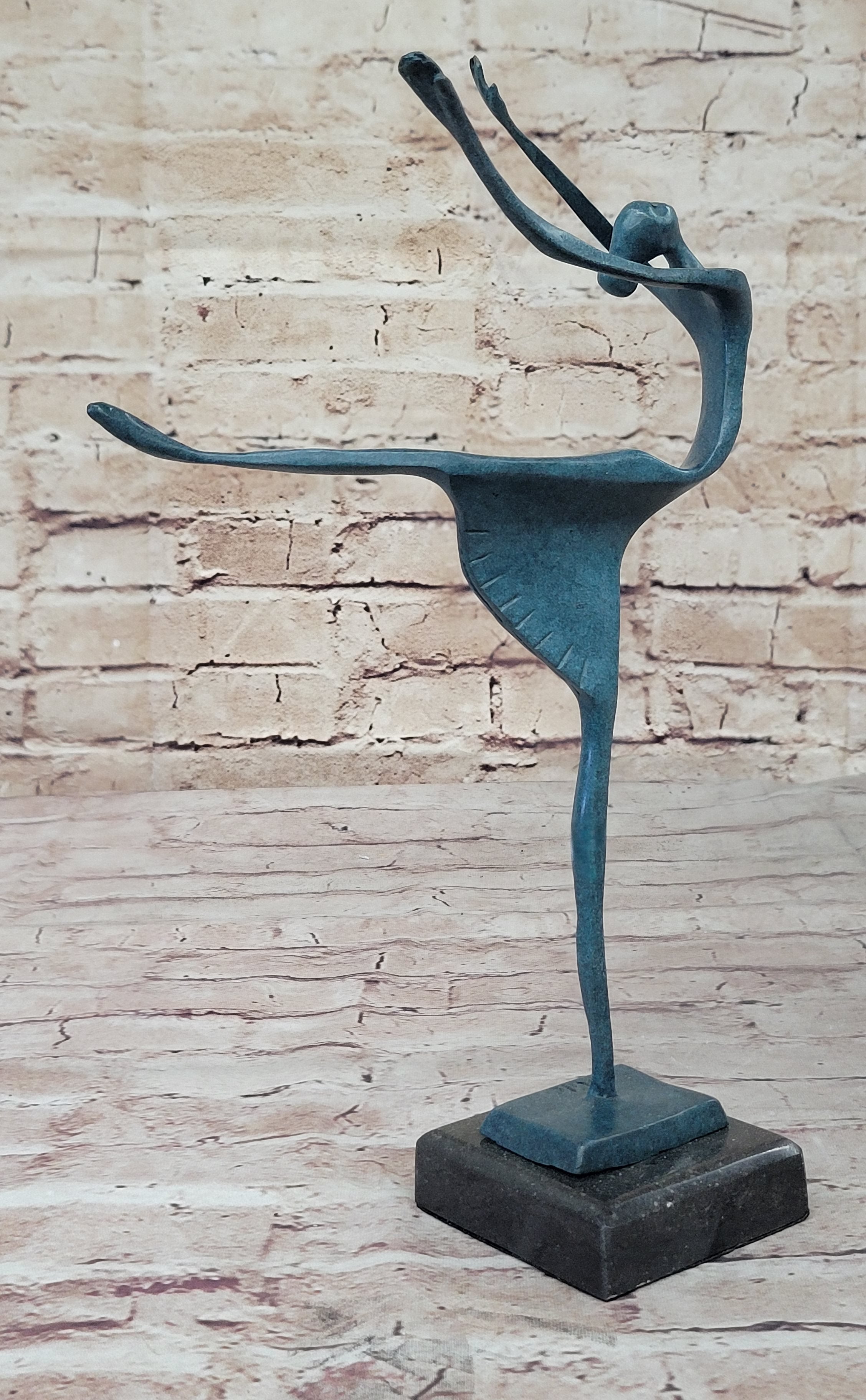 Ballet Dancer Abstract Metal Sculpture, Vintage Modernist Abstract offers Art