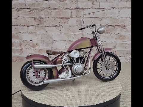Jayland USA 1/8 Scale Metal Chopper Motorcycle Rose Color Very Rare ...