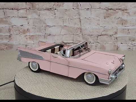 Hand Made Vintage Pink 1957 Chevrolet Bel Air Nomad Die Cast Model Car –  Bronzhaus