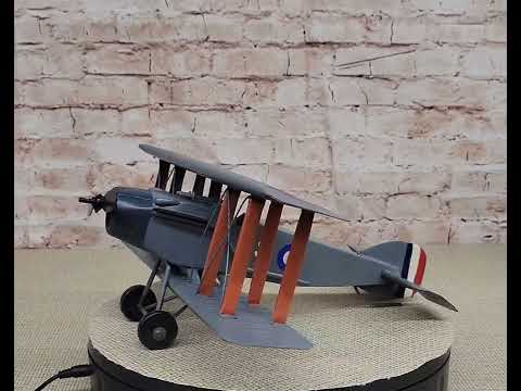 Supermarine Spitfire Die-cast Mini Model, World War 2 Airplane Replica On White Background Stock