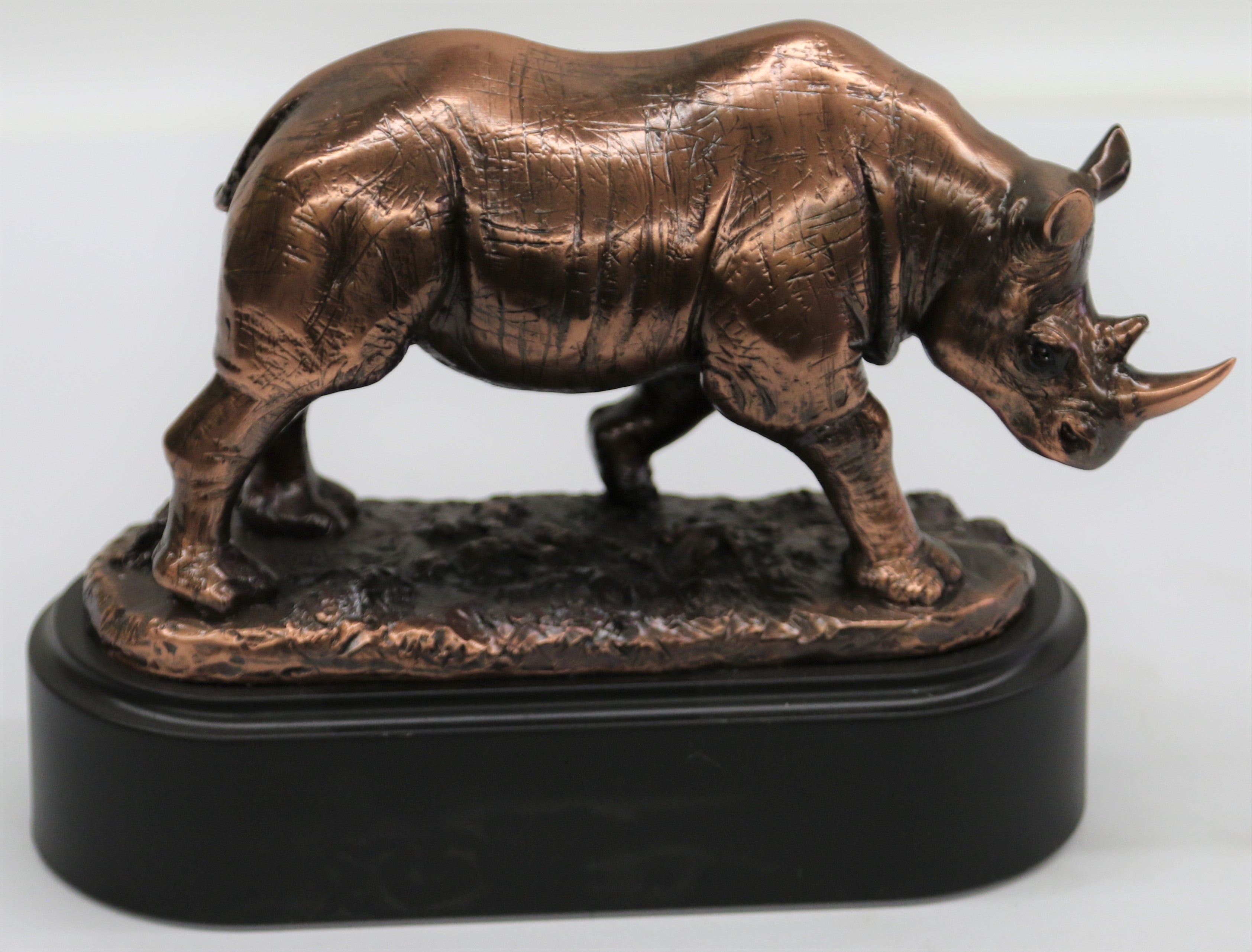 Rhino Bronze Sculpture sold Figurine