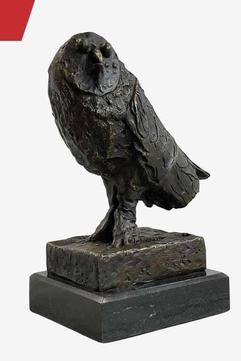 OWL by Pablo Picasso Bronze Statue Sculpture Bird Figure 9 x 8