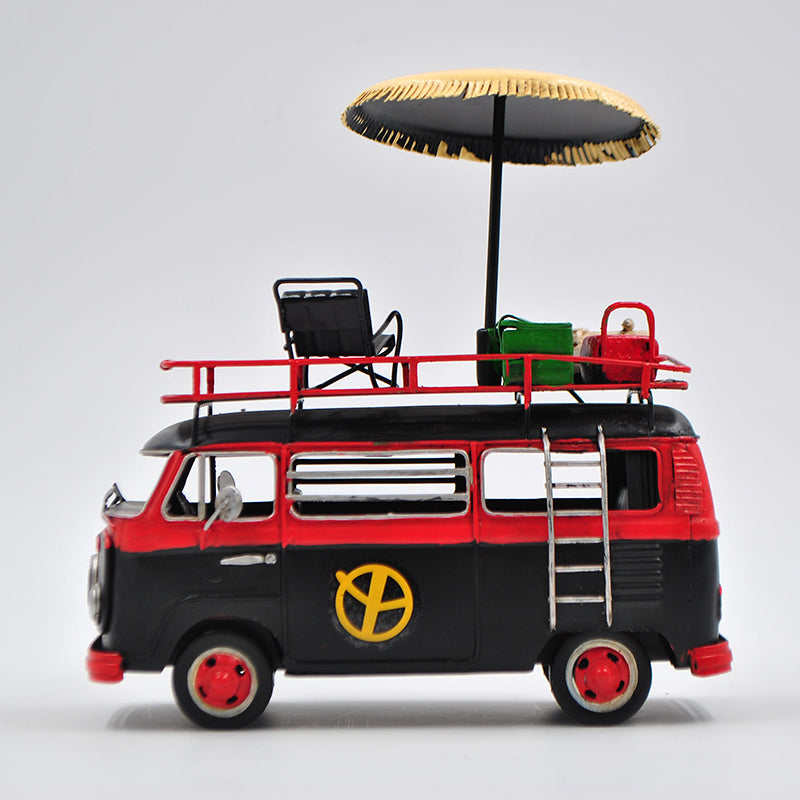 Jayland Black & Red Two Tone Classic VW Volkswagen Bus 1/24 Diecast Mi –  Bronzhaus