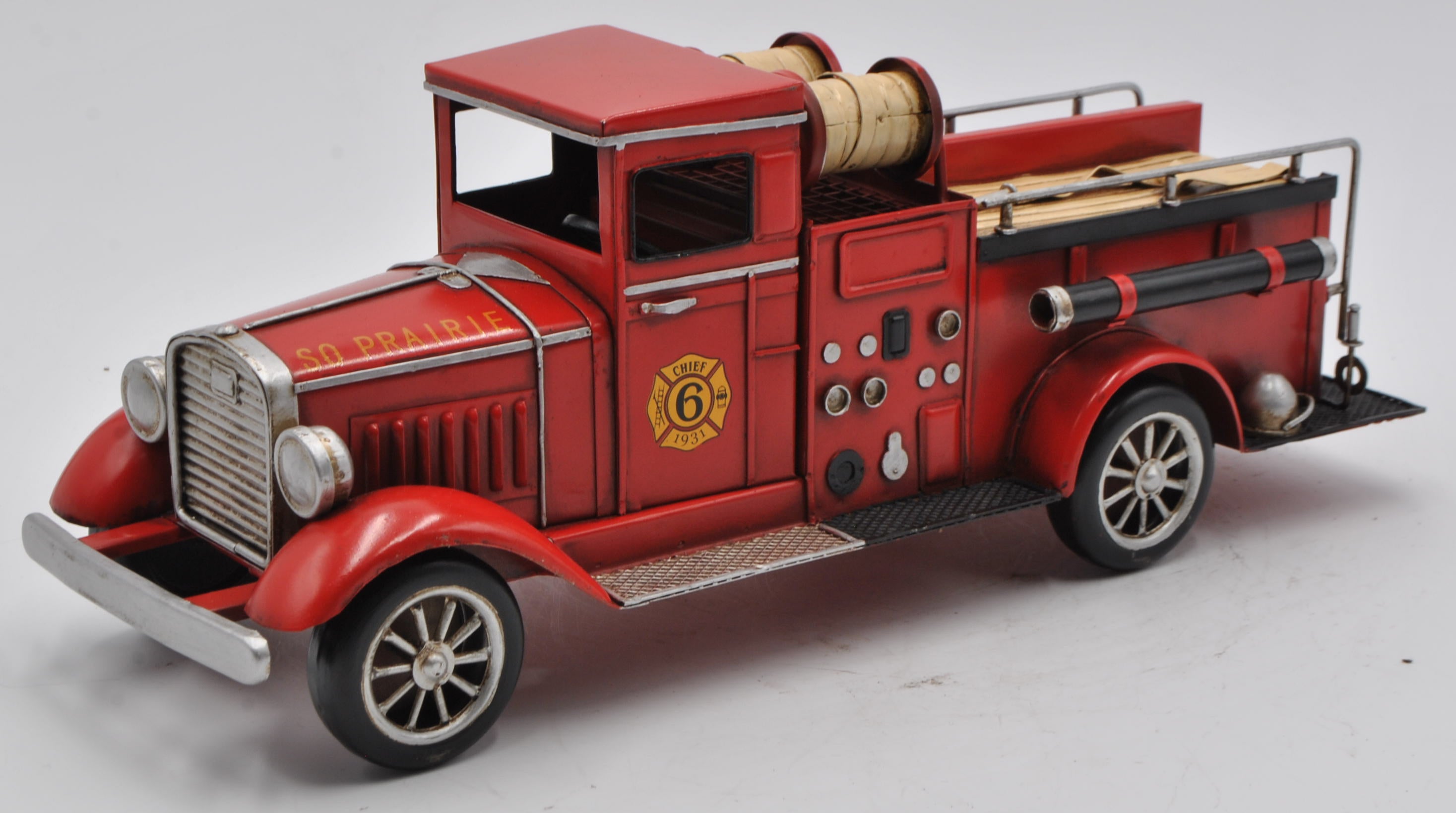 Antique metal fire truck online