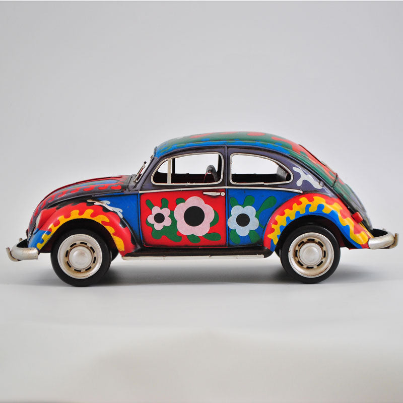 1934 Colorful VW Beetle With Flower Decoration 1:12 Scale Model Automo –  Bronzhaus