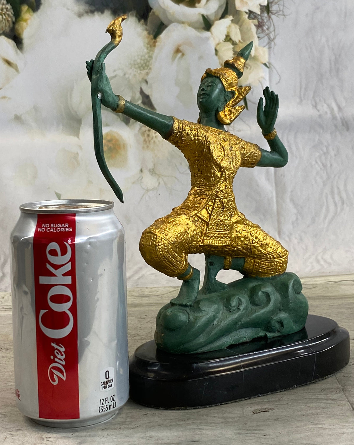 Handmade Bronze Hindu Dancer Prince Statue Religious 10'' Rama Figure ...