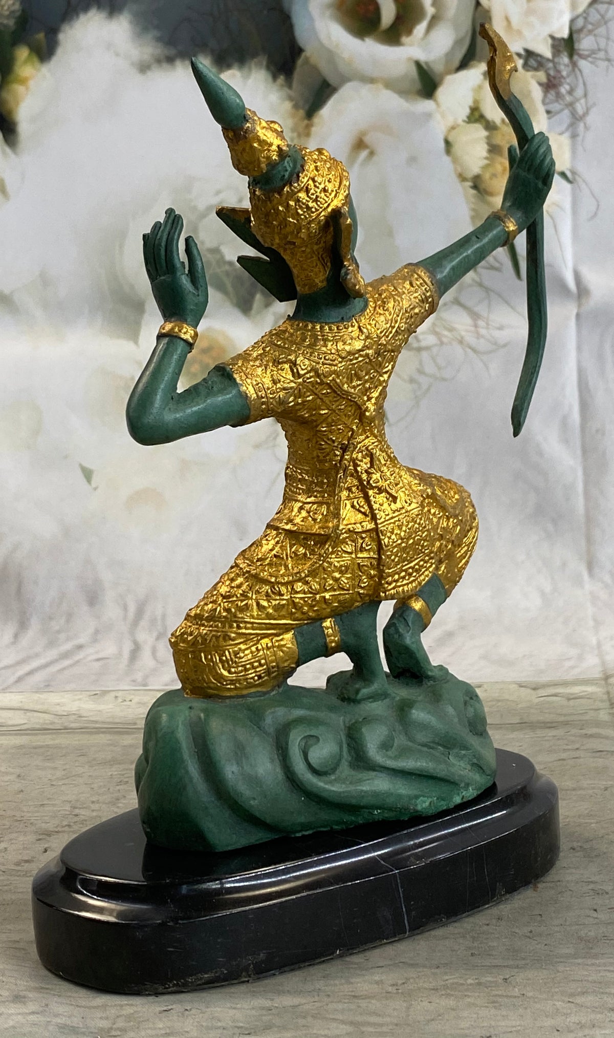 Handmade Bronze Hindu Dancer Prince Statue Religious 10'' Rama Figure ...
