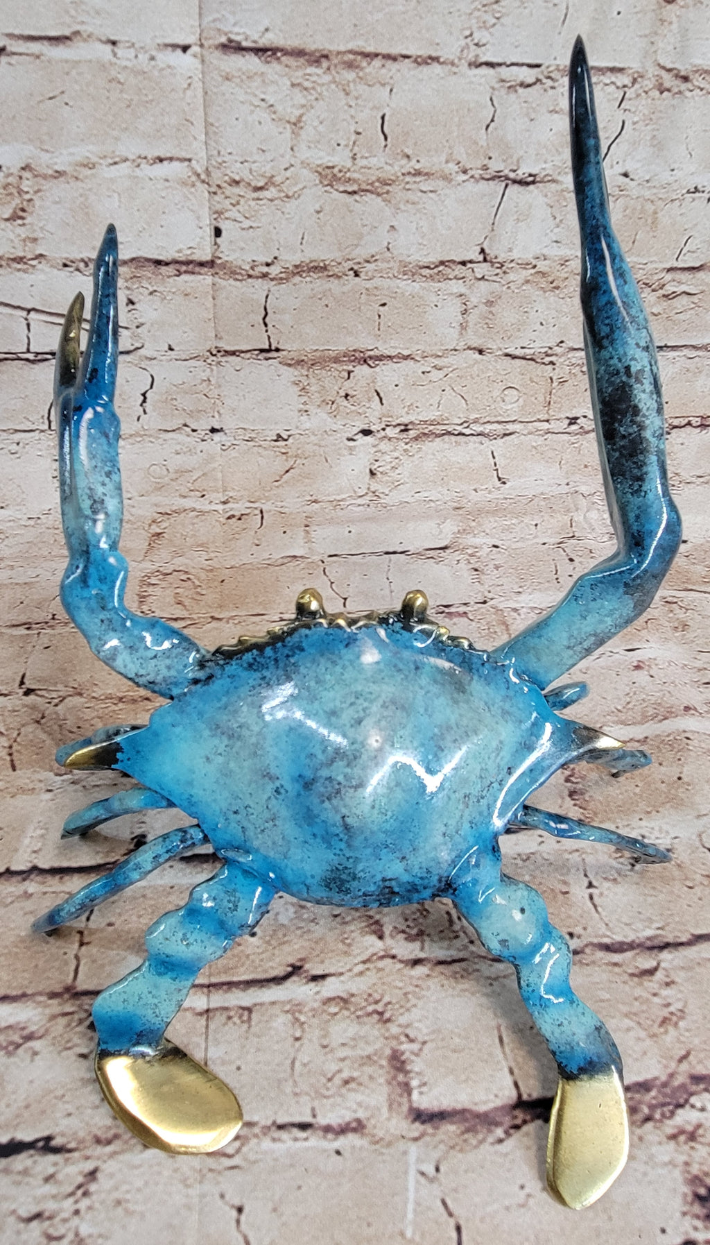 Crawling Crab Abstract Metal Wall Sculpture