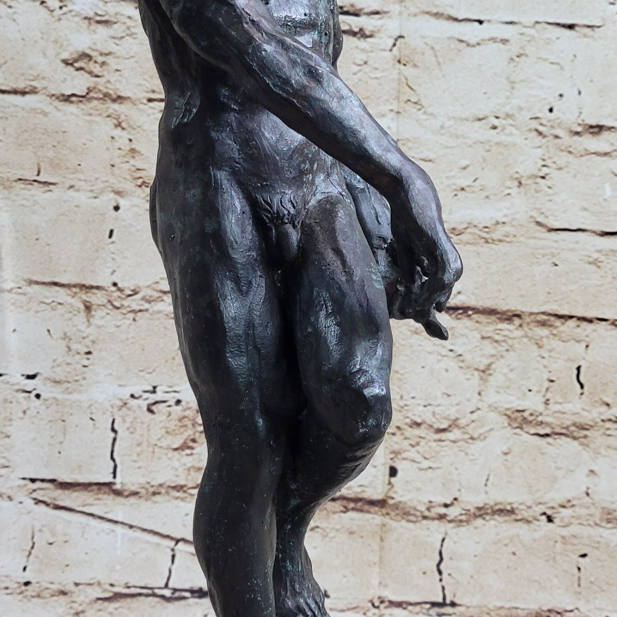 THE SHADE after Auguste Rodin - Bronze Statue Sculpture of Adam on Mar ...