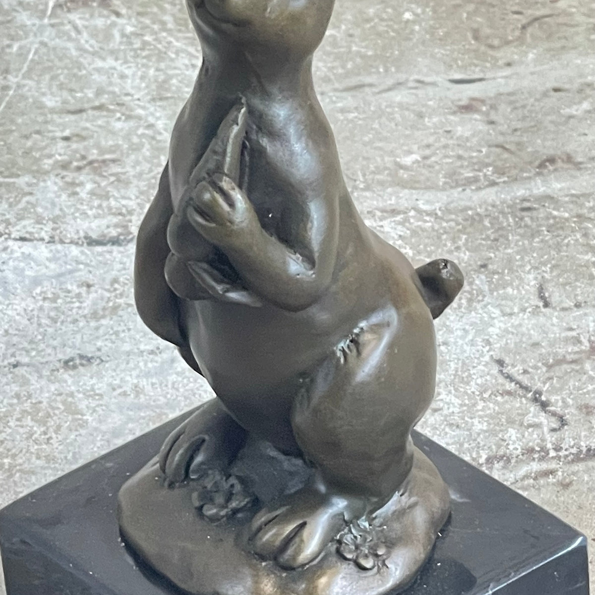 Signed Original Milo European Bronze Bunny W/ Carrot Sculpture Statue ...