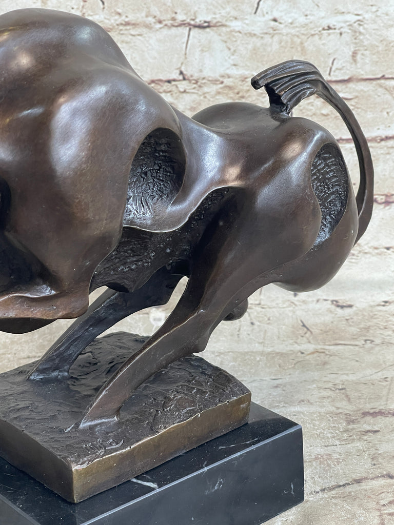 Original Milo Modern Art Bull Bronze Statue Figure Abstract Mid Century ...