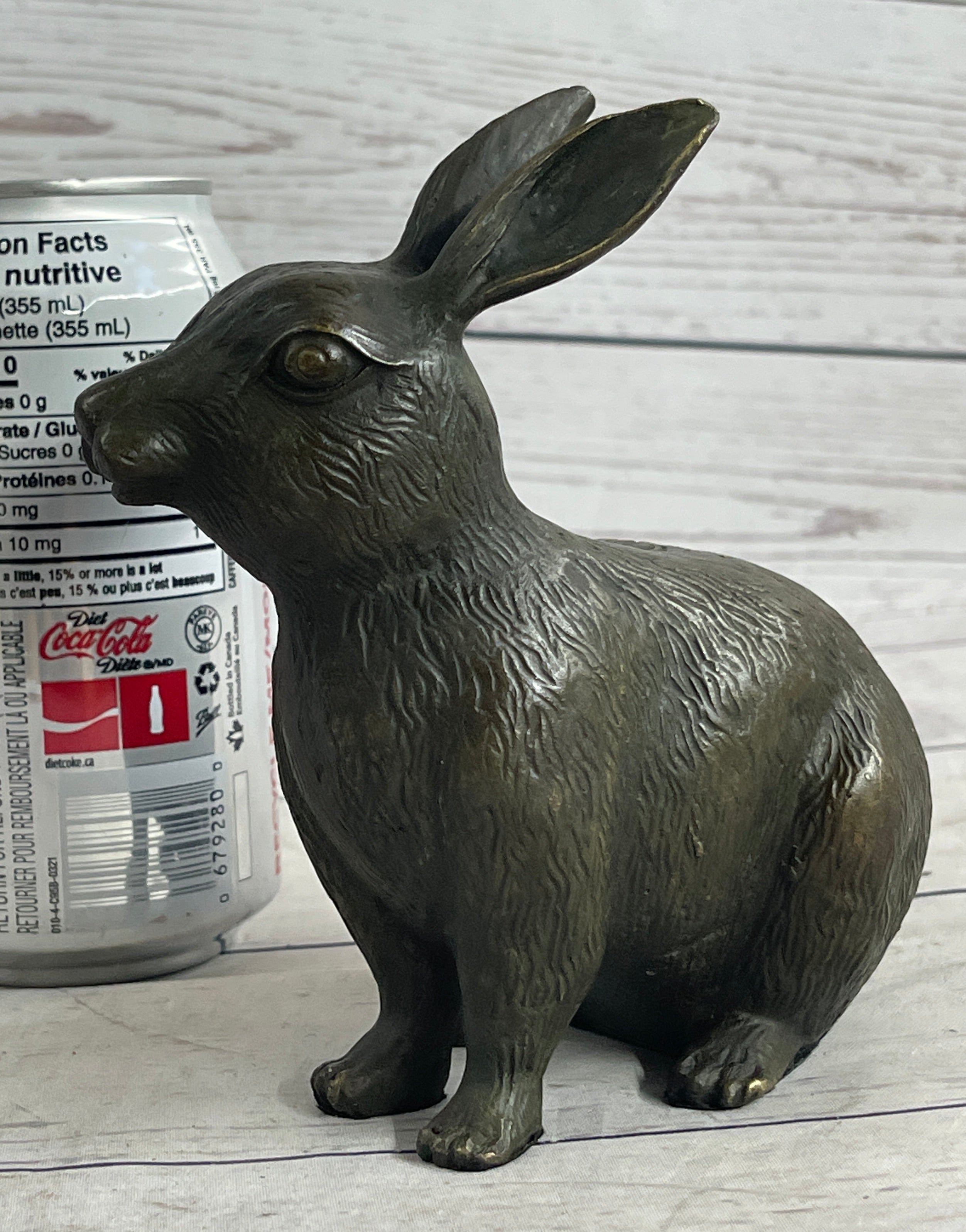 Vintage Austrian Vienna Bronze Sitting Bunny Rabbit Figurine Statue ...