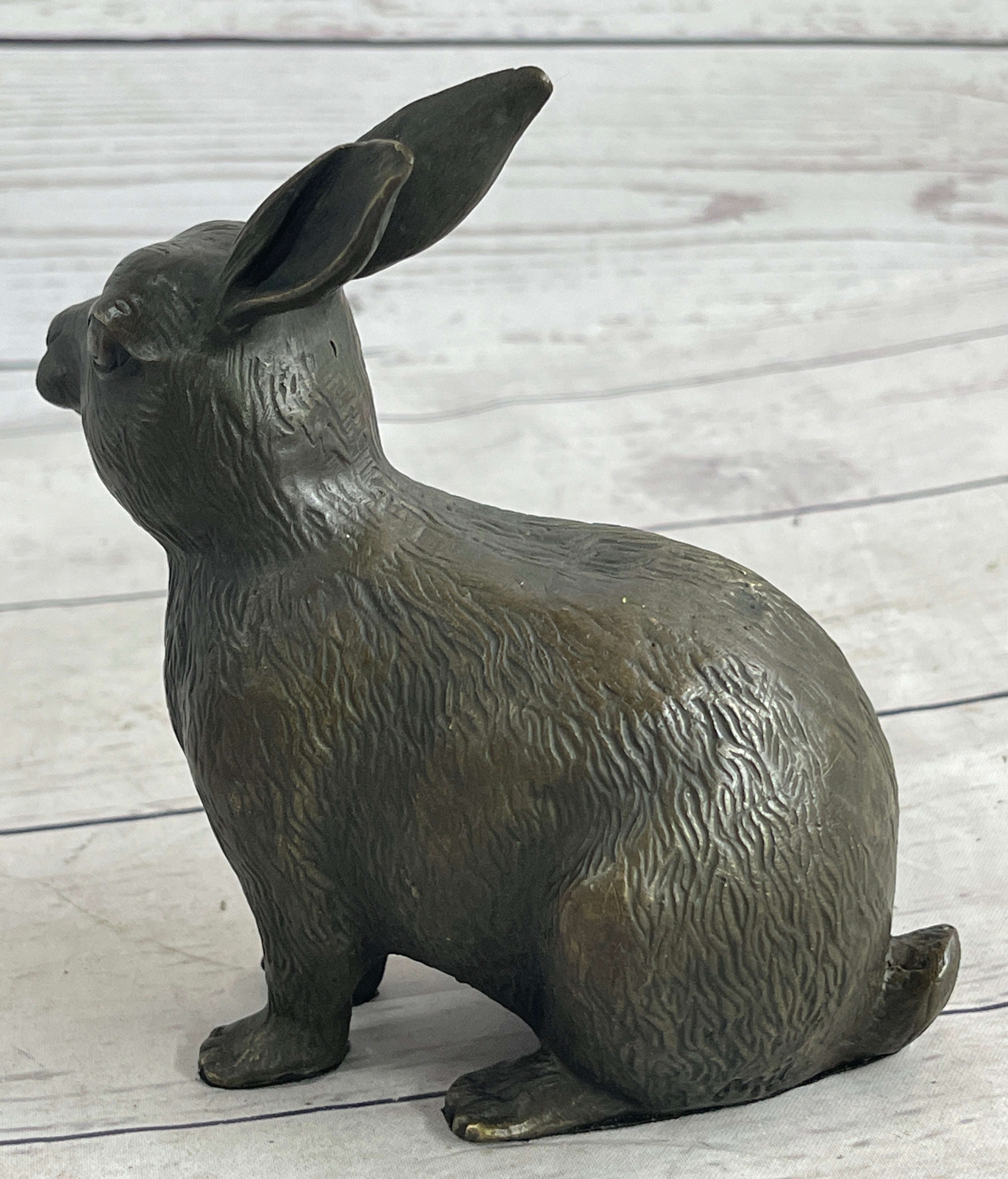 Vintage Austrian Vienna Bronze Sitting Bunny Rabbit Figurine Statue ...