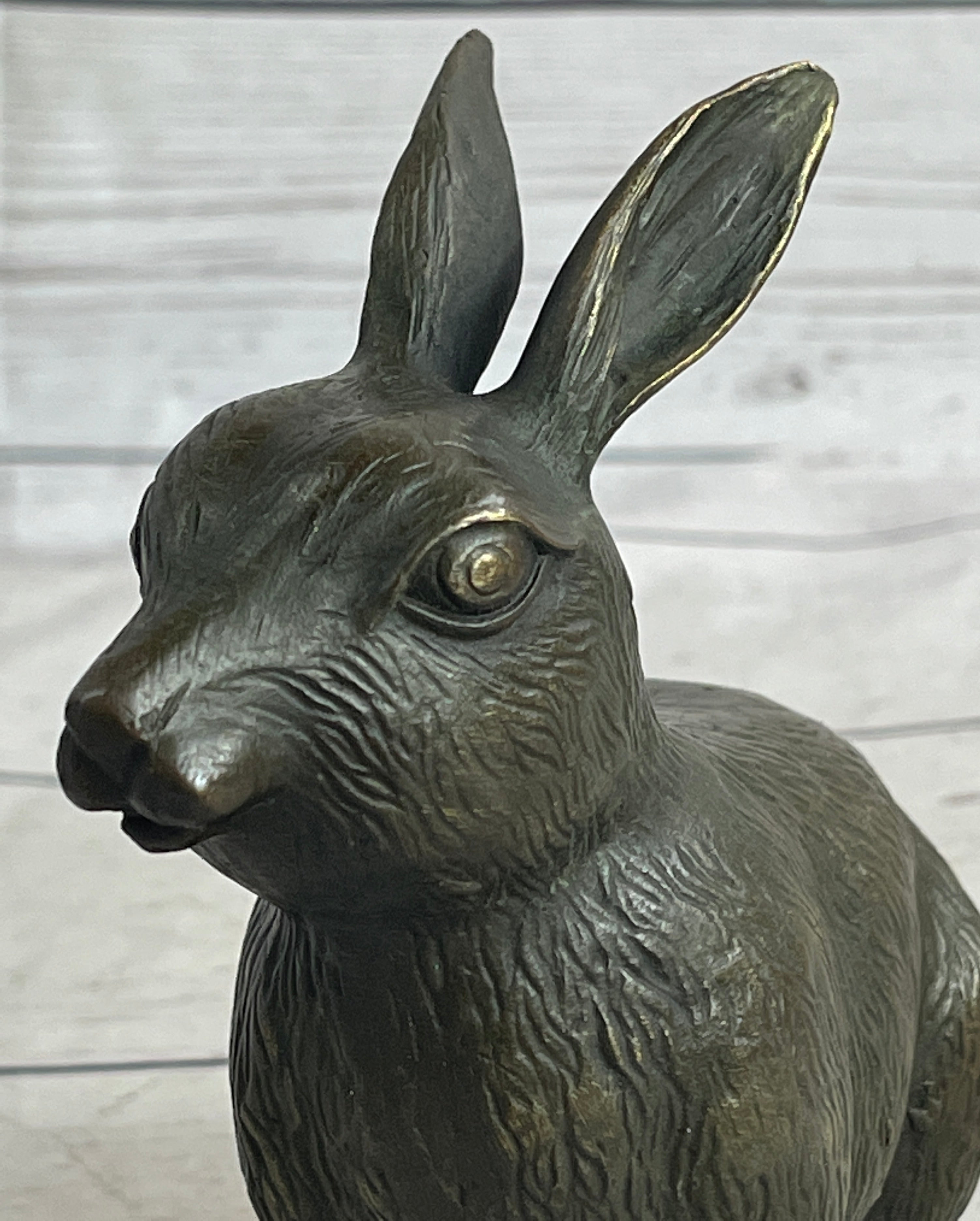 Vintage Austrian Vienna Bronze Sitting Bunny Rabbit Figurine Statue ...