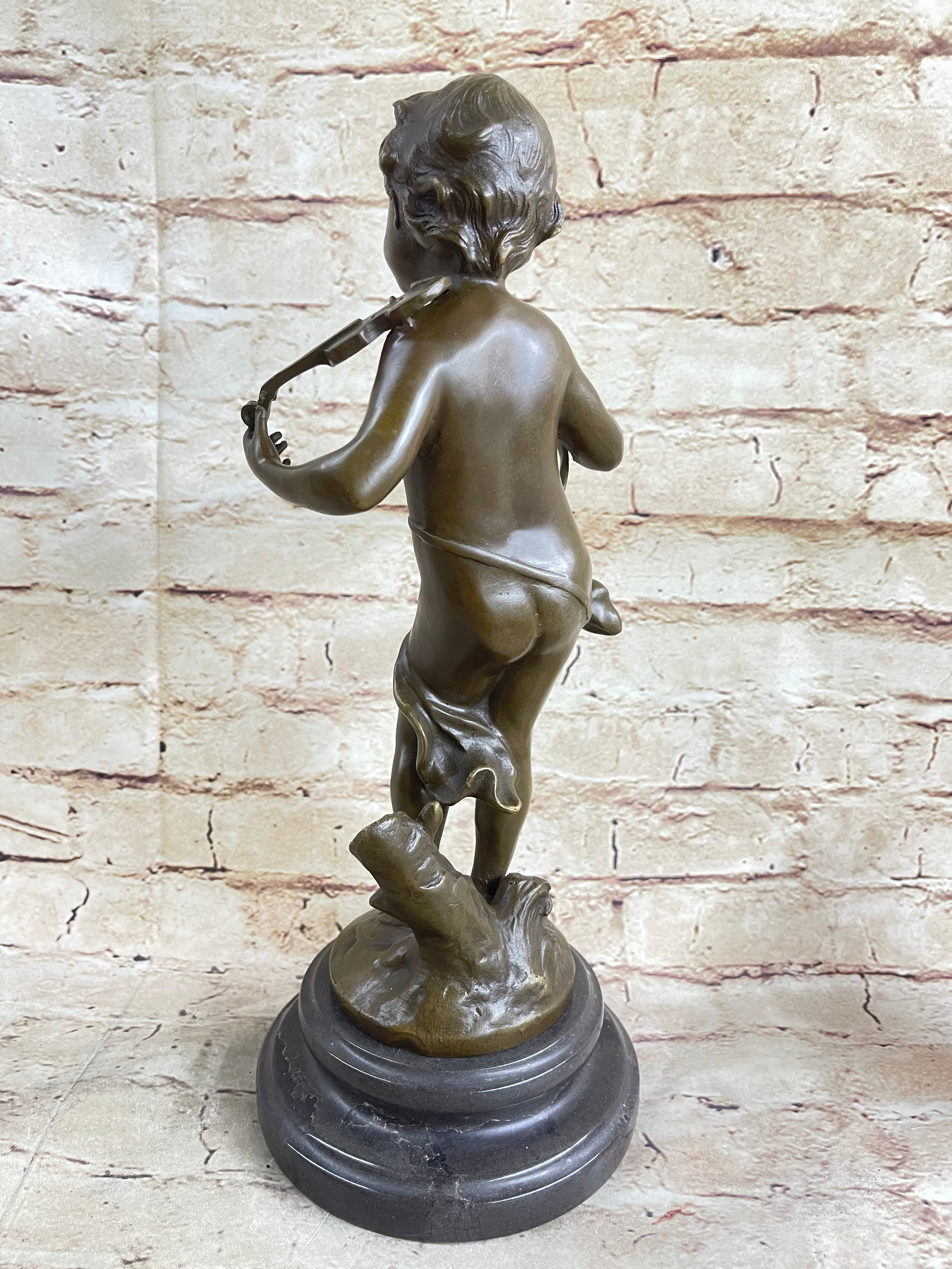 Stunning bronze boy and girl fishing statue for Decor and Souvenirs 