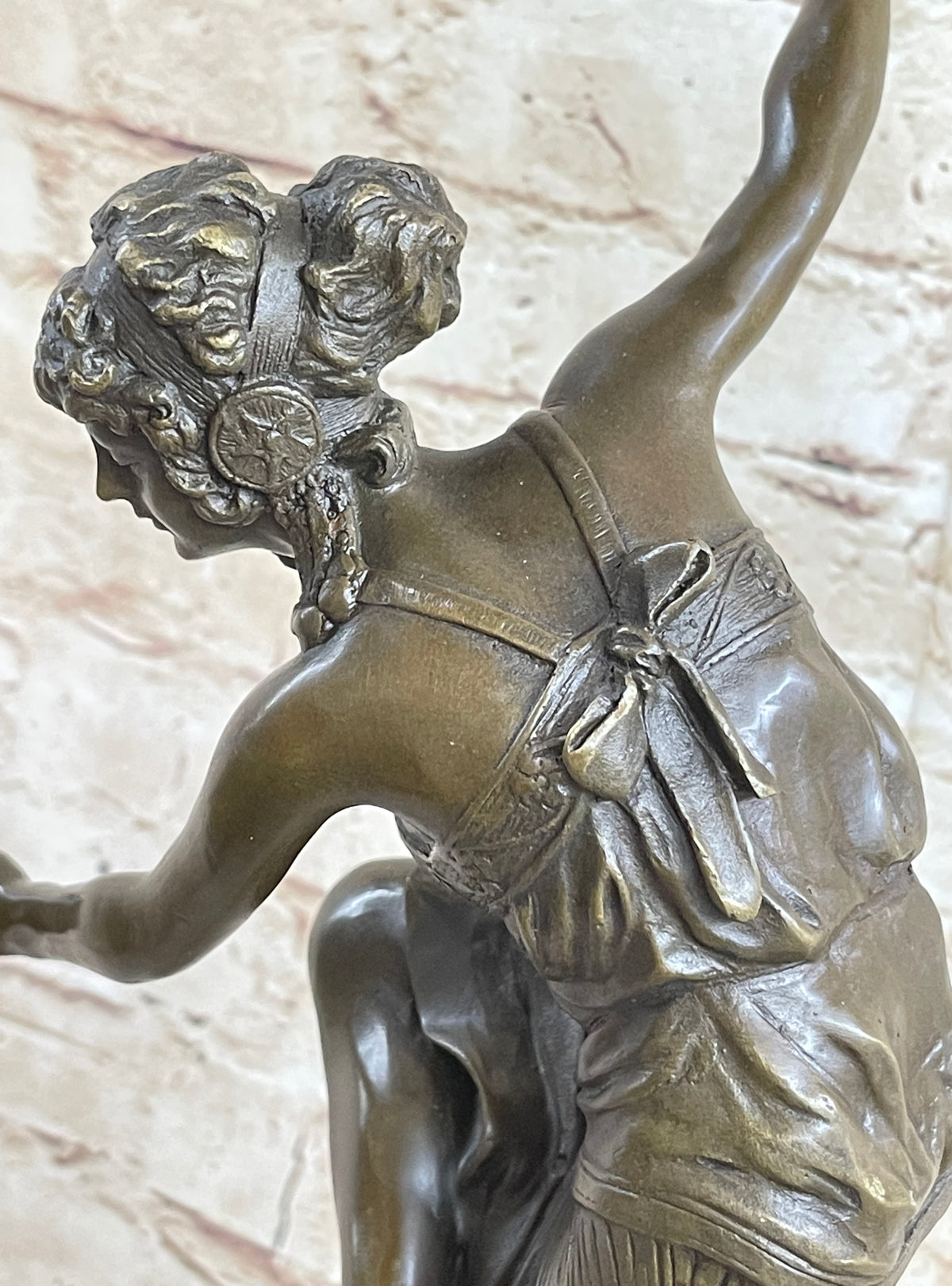 CLAIRE COLINET FRENCH LOST WAX DANCER BRONZE SCULPTURE HOT CAST FIGURI ...