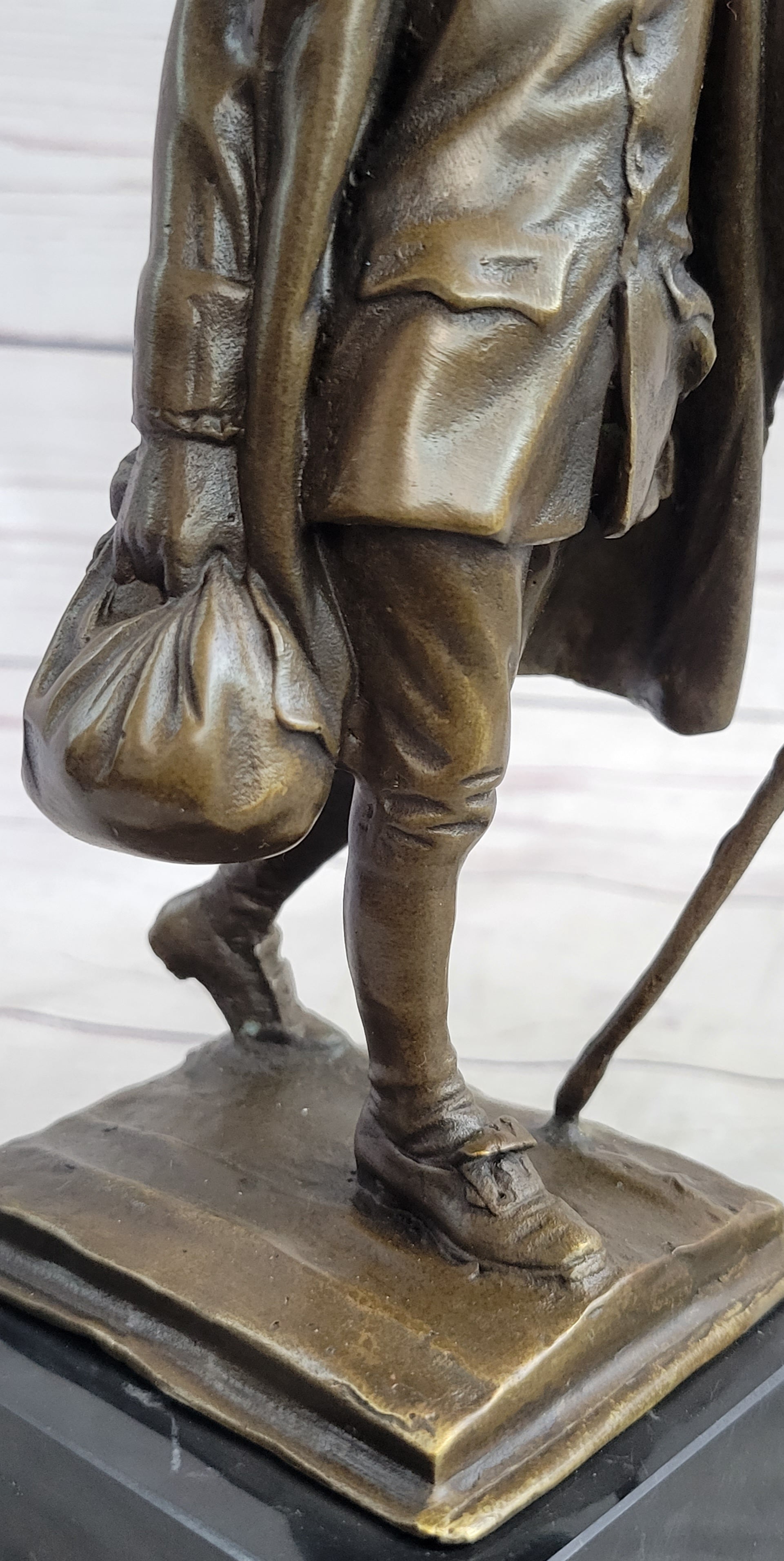 Benjamin Franklin Walking Stick UPENN Bronze Statue Sculpture Figure 1