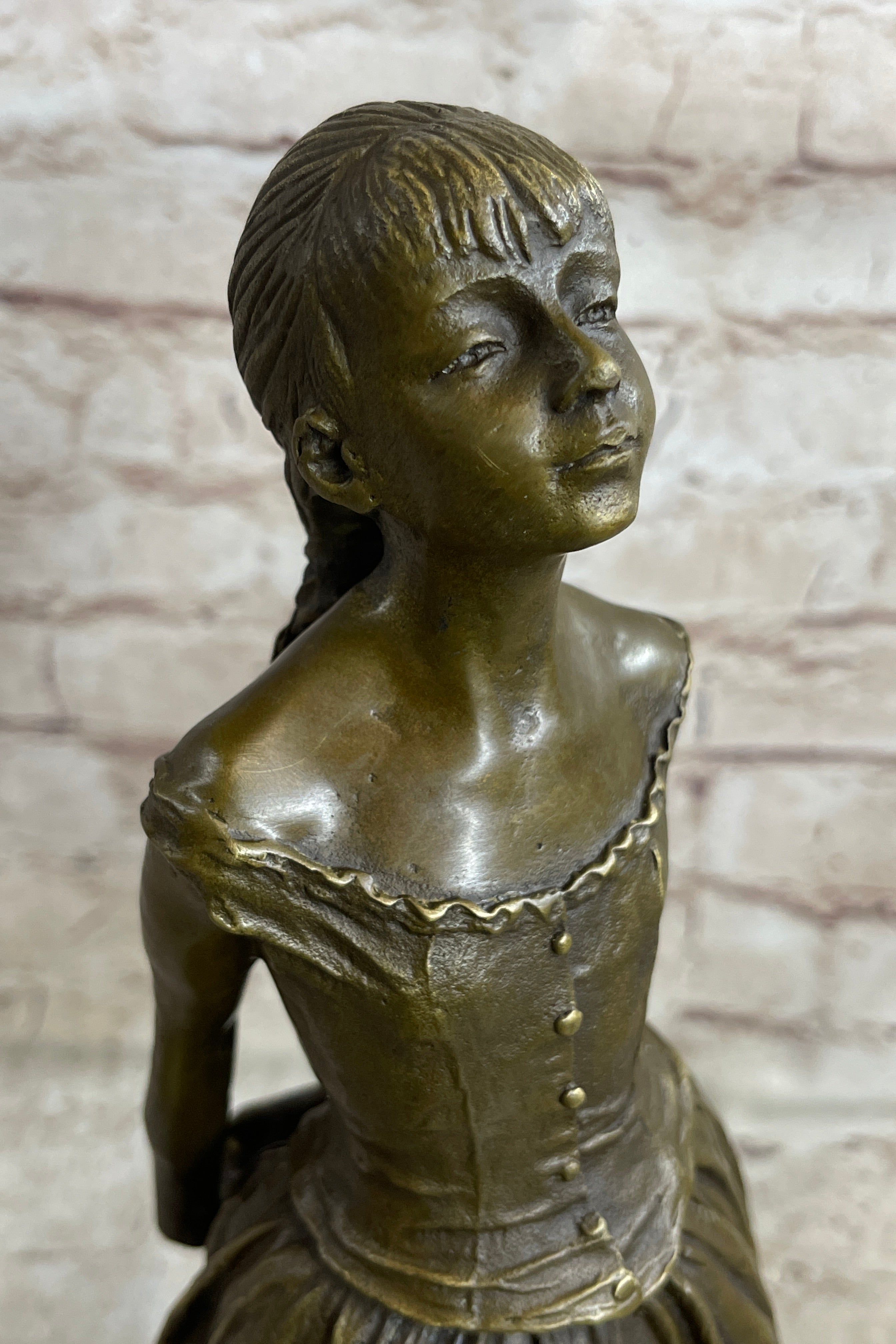 The Little Fourteen Year Old Dancer Bronze Ballerina Sculpture