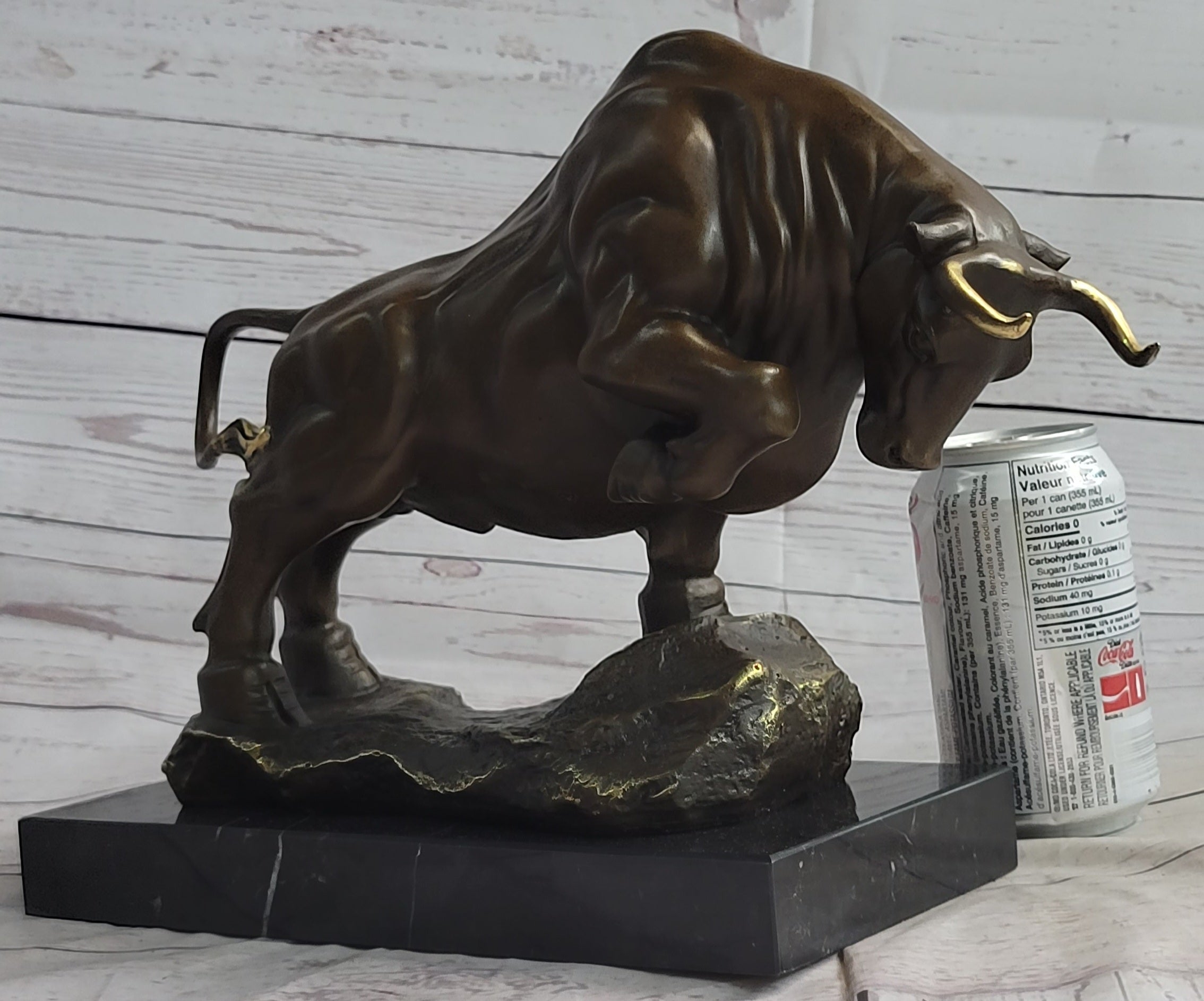 Charging Bull Bronze Metal Statue Sculpture Wall Street Stock Market D Bronzhaus