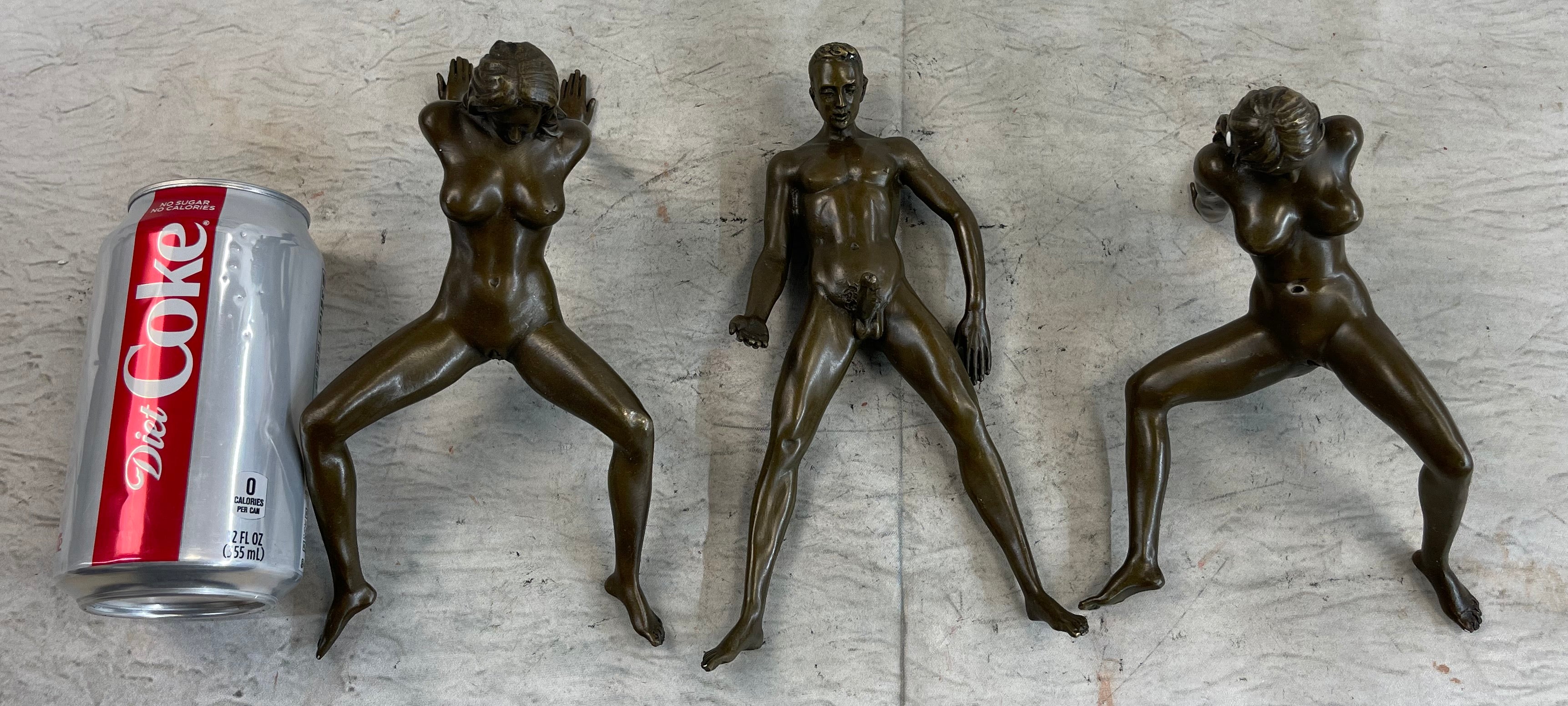 ON SALE !!! Signed Original Mavchi Every Man Dream Sexual Sex Bronze Sculpture pic