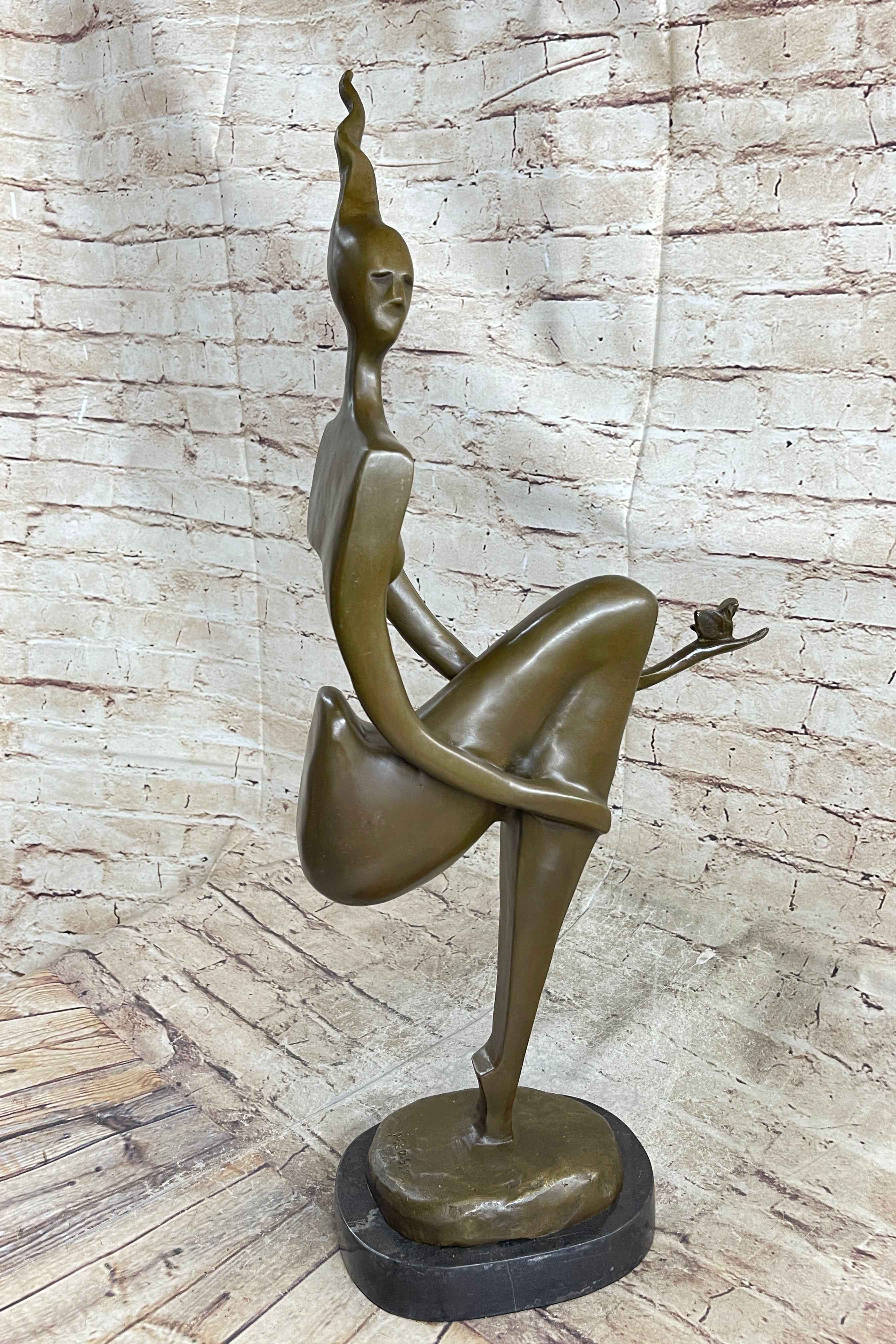 Abstract Bronze Full Figure Curvy Nude Female Sculpture Statue Fertili –  Bronzhaus