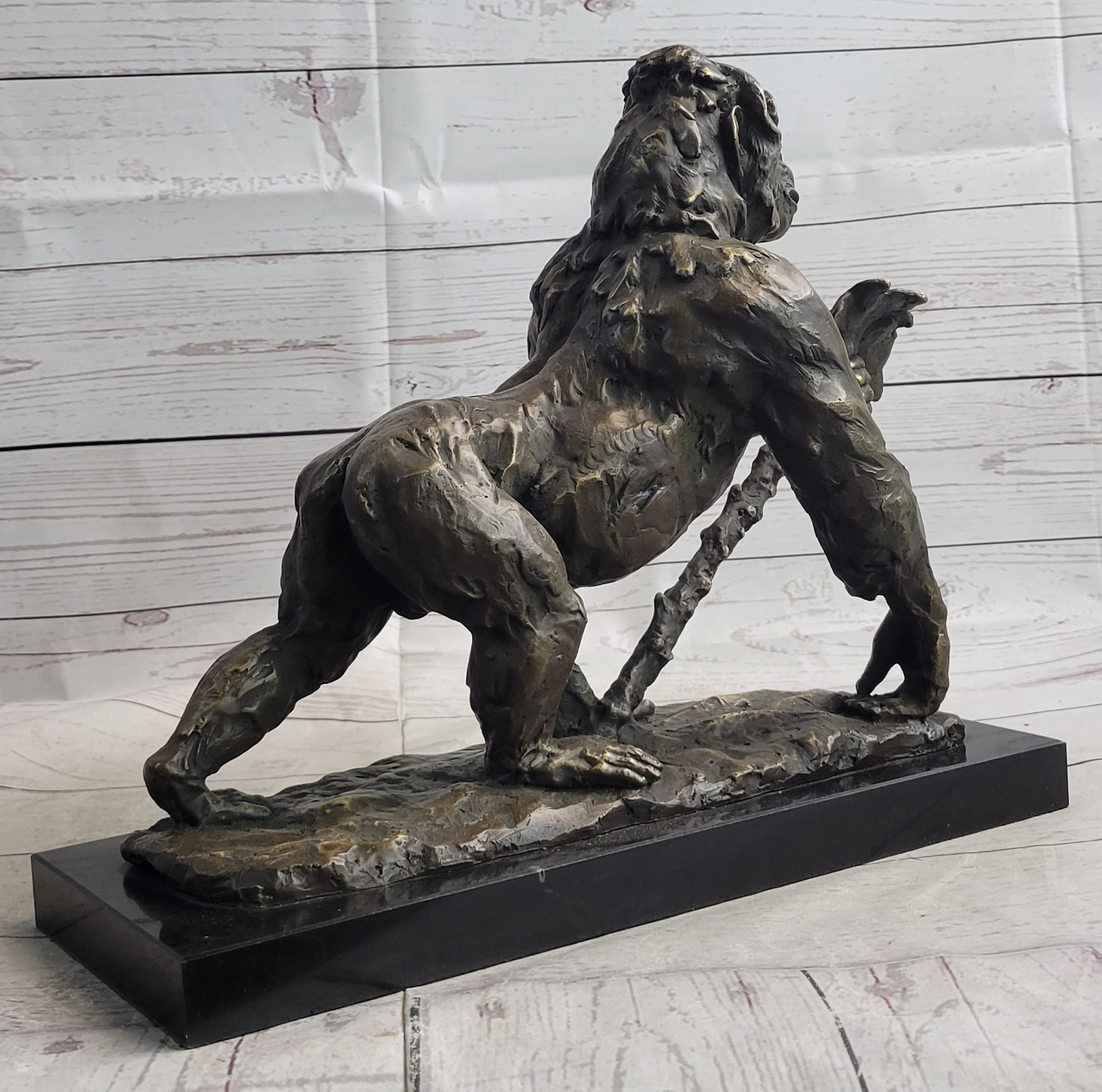 Gorilla Great Ape Bronze Metal Statue Sculpture Figure Decor Signed on –  Bronzhaus