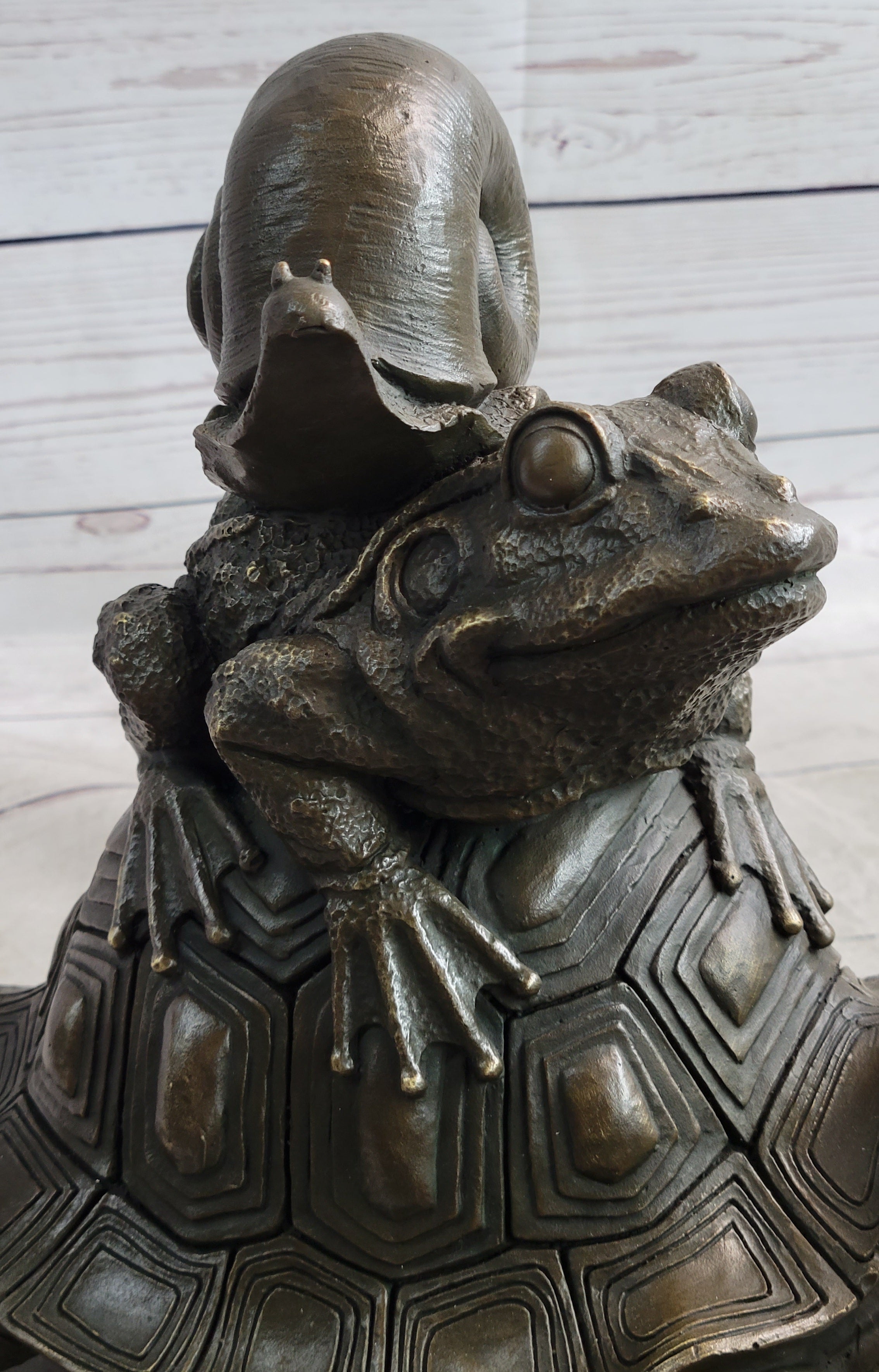 Tortoise Frog & Snail Bronze Metal Figurine Sculpture Original Signed –  Bronzhaus