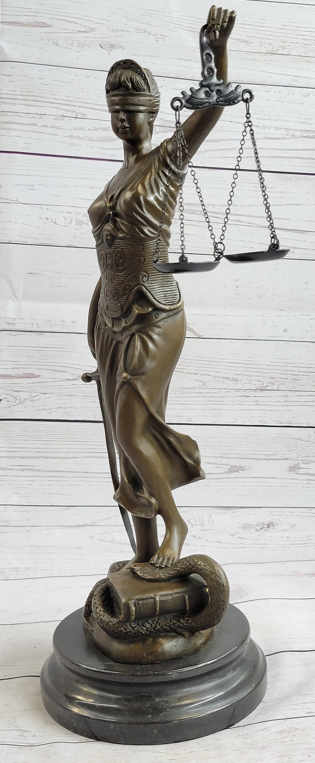 Bronzed Cast Iron Hand Statue with Black Finish
