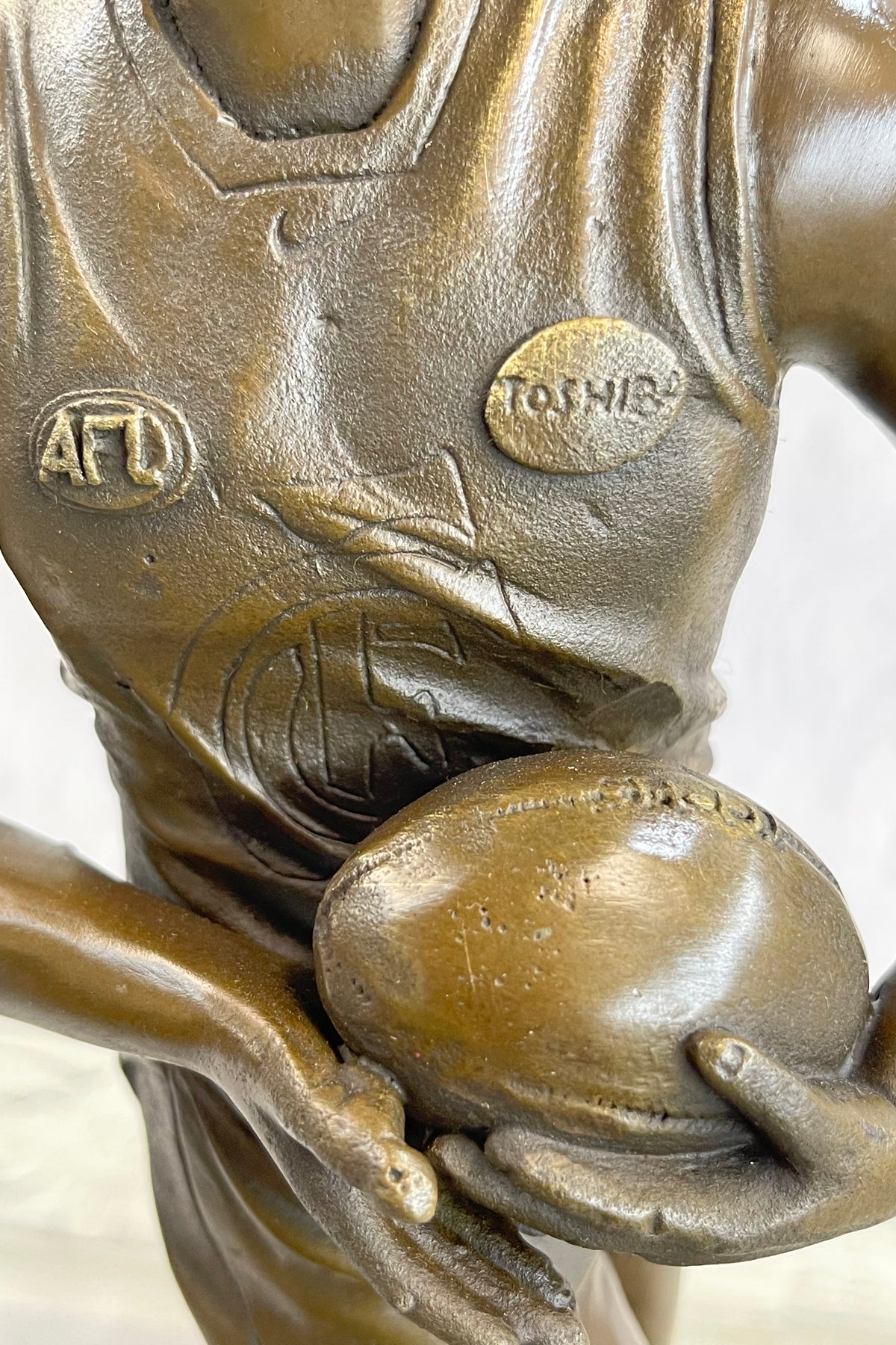 Genuine Bronze Sport Rugby World Cup Australian Player Sculpture Statu ...