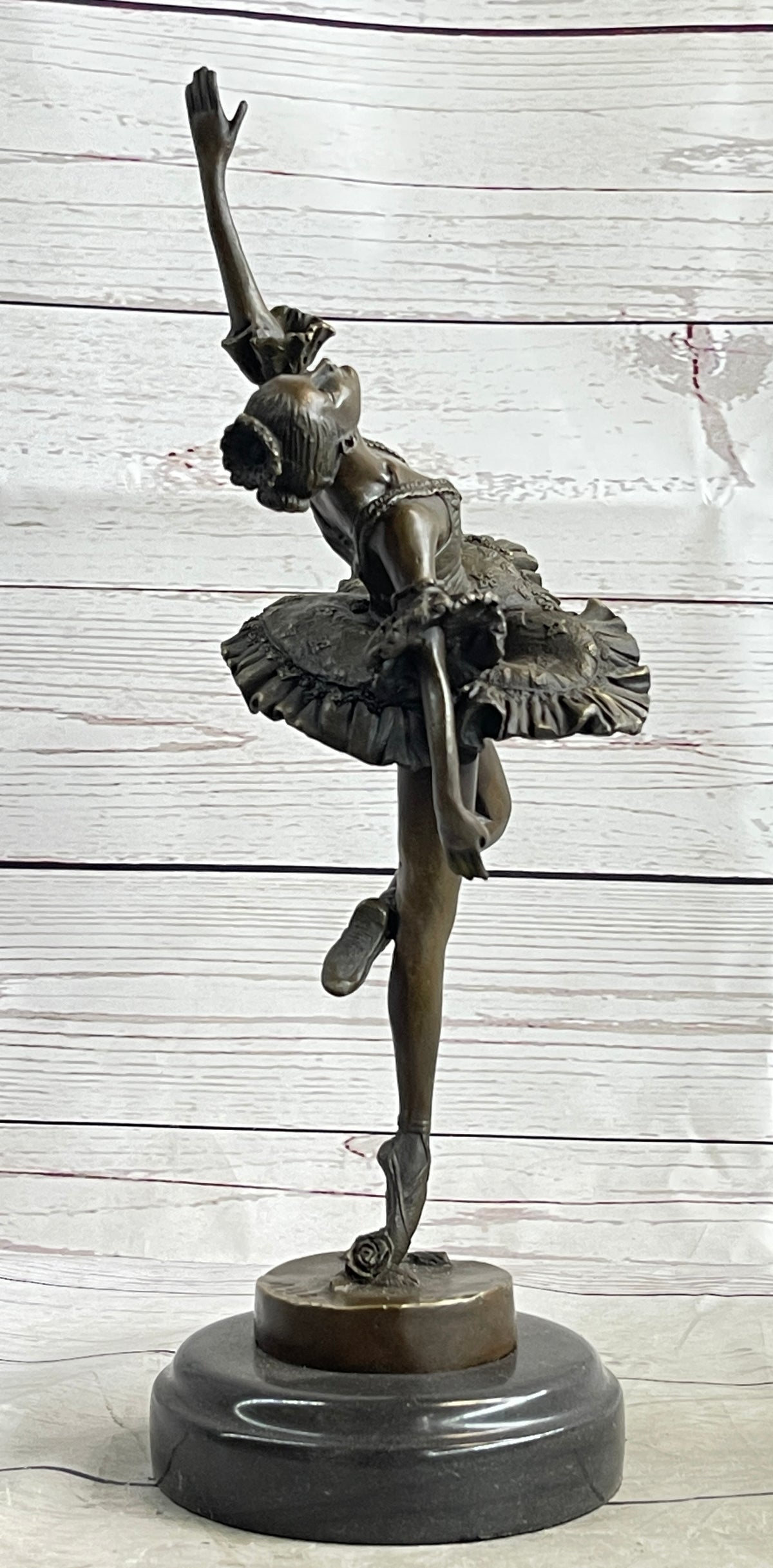 Ballerina Ballet Dancer Bronze Sculpture Statue Signed Original Art on ...