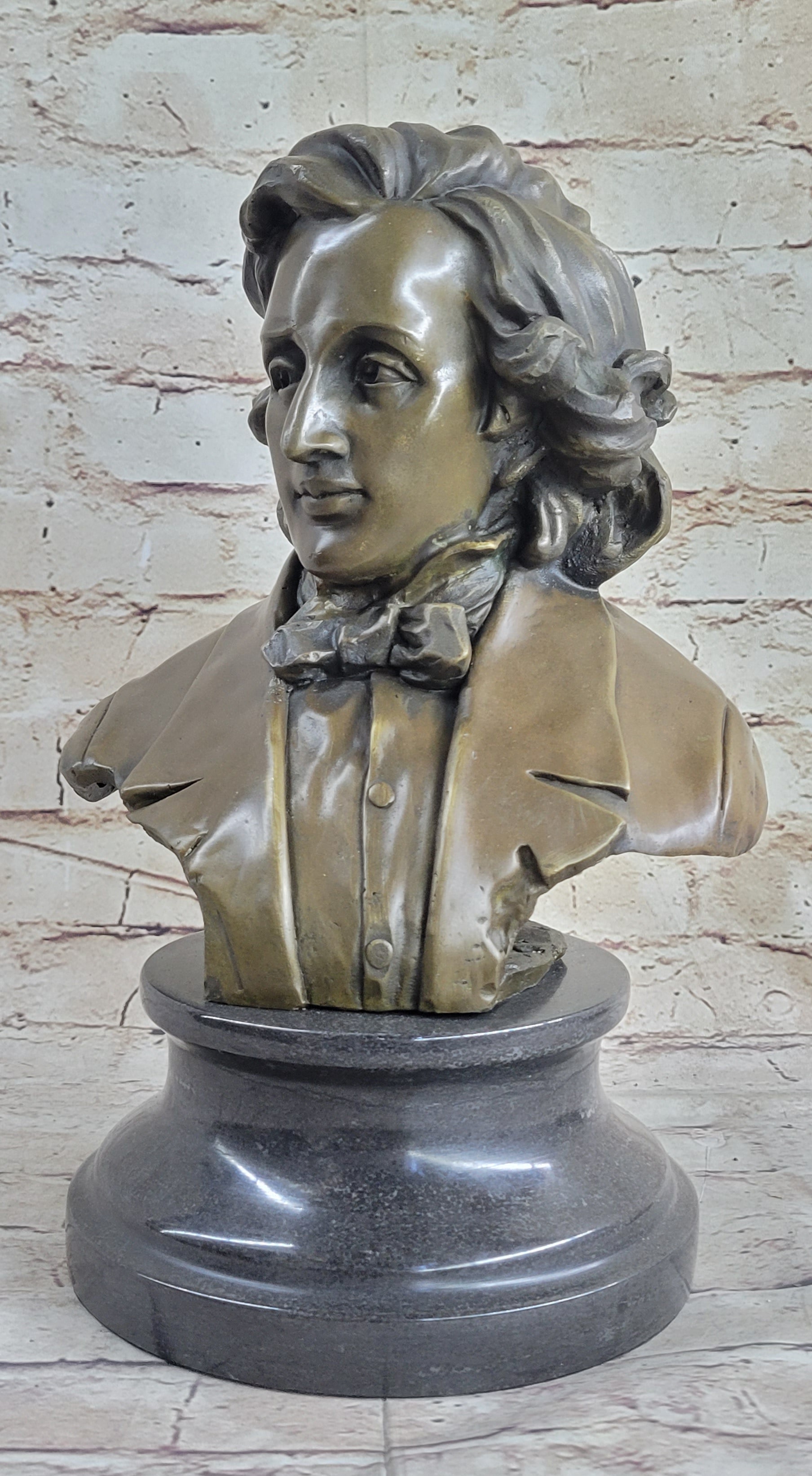 Top quality 11” Beethoven Classical Bust Sculpture from Caproni ~ Very buy good cond